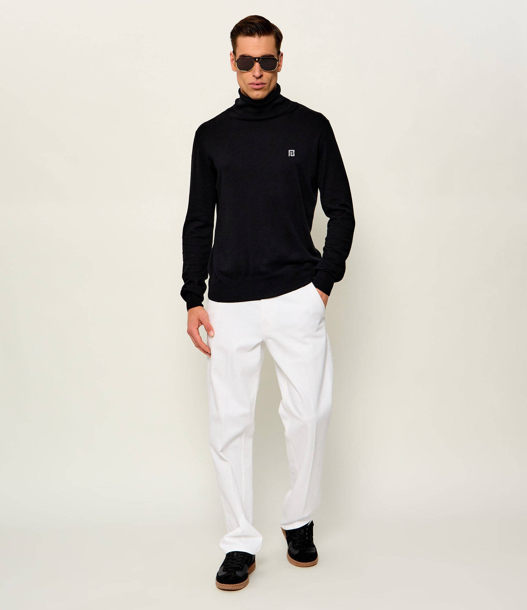 Balmain Sneakers SWAN | piele întoarsă