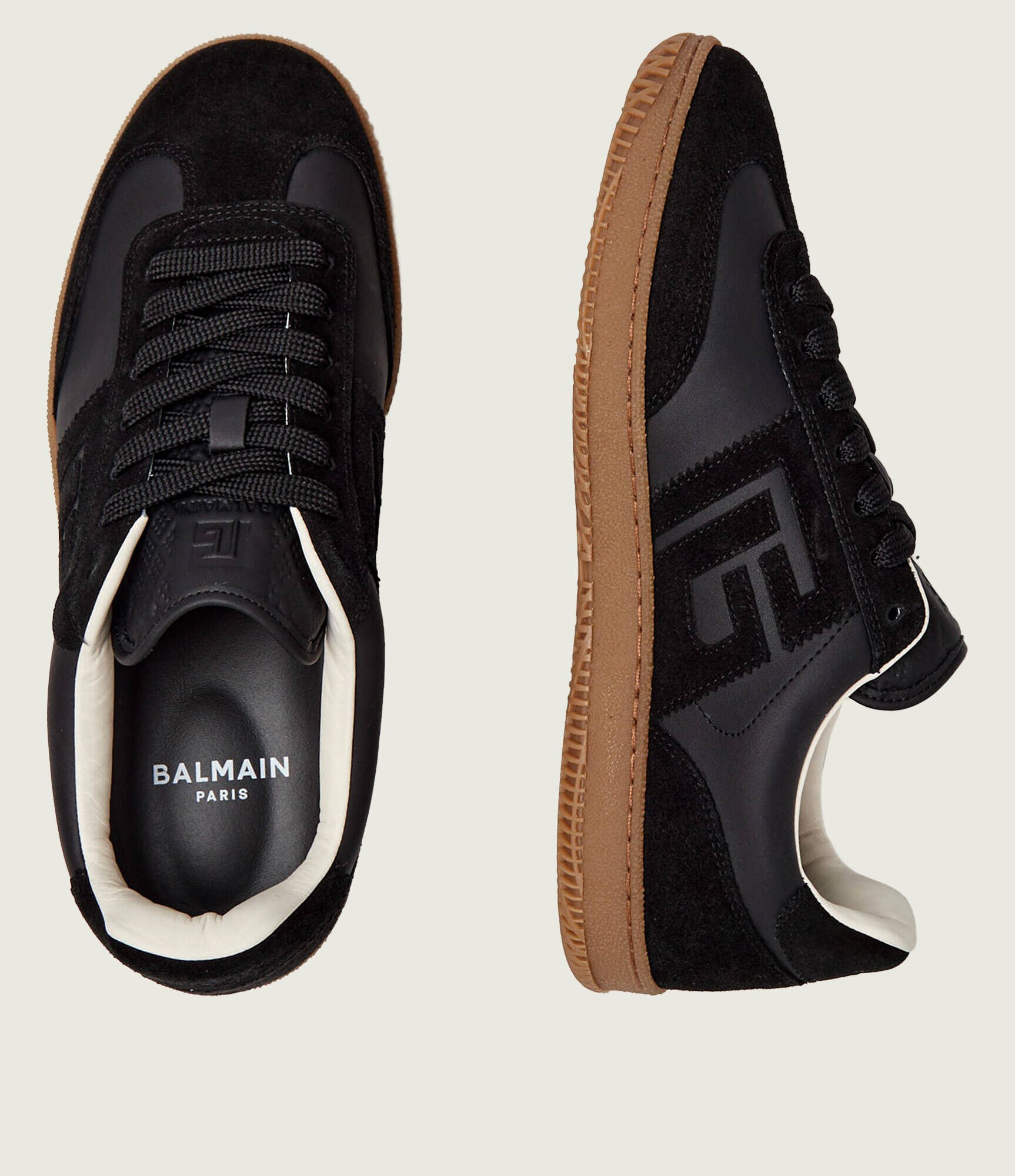 Balmain Sneakers SWAN | piele întoarsă