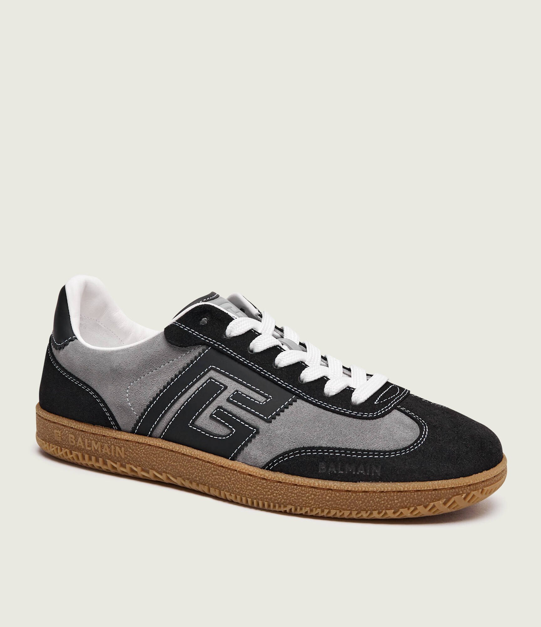 Balmain Sneakers SWAN | piele întoarsă