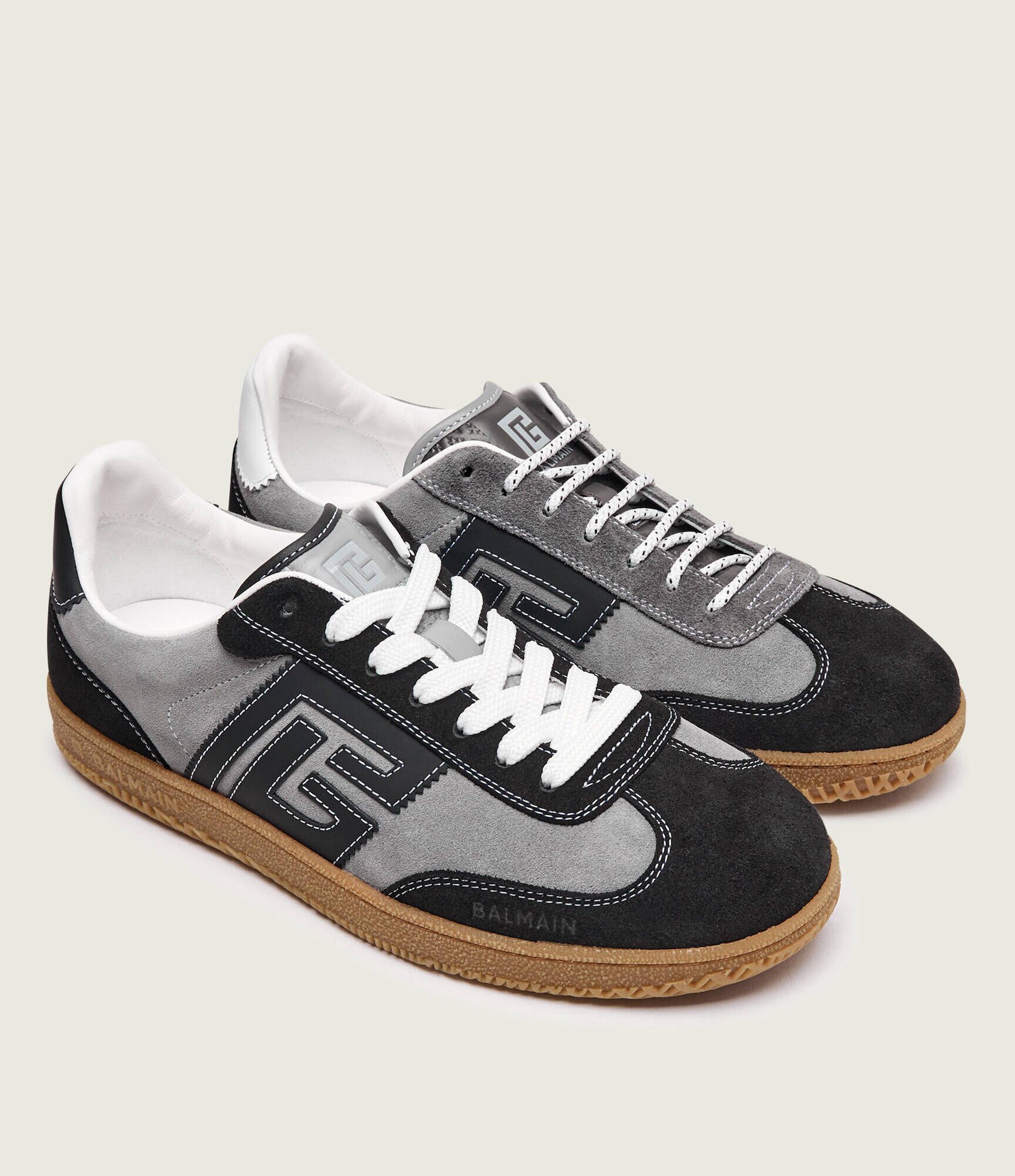 Balmain Sneakers SWAN | piele întoarsă