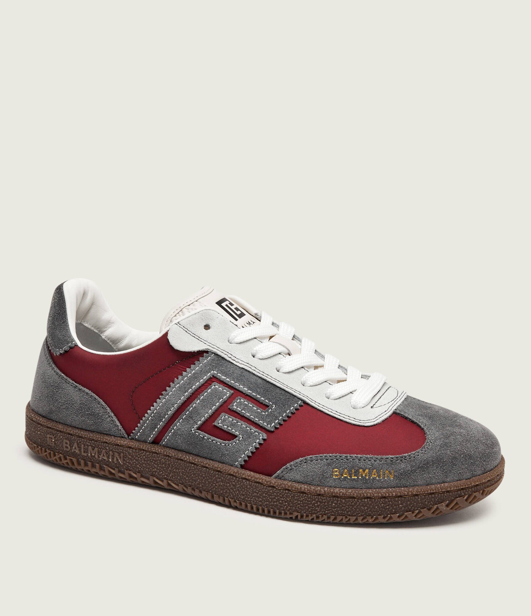 Balmain Sneakers Swan | piele întoarsă