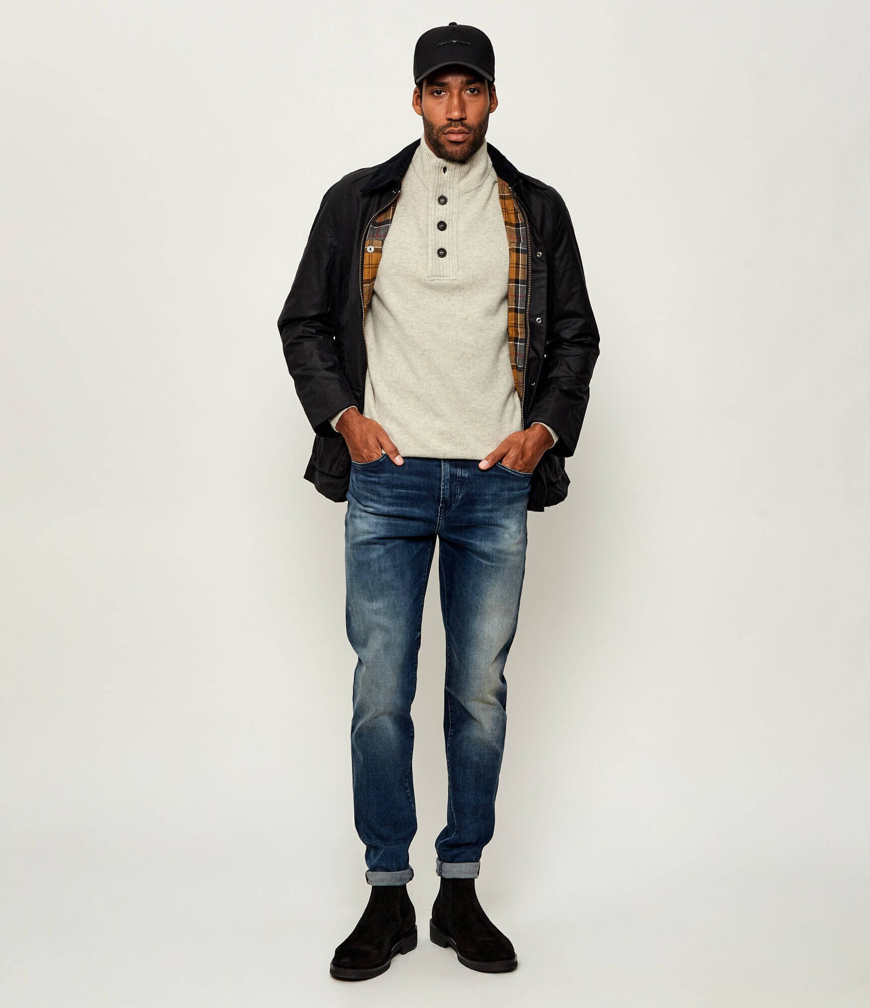 Barbour De lână pulover Essential Patch Half | regular fit