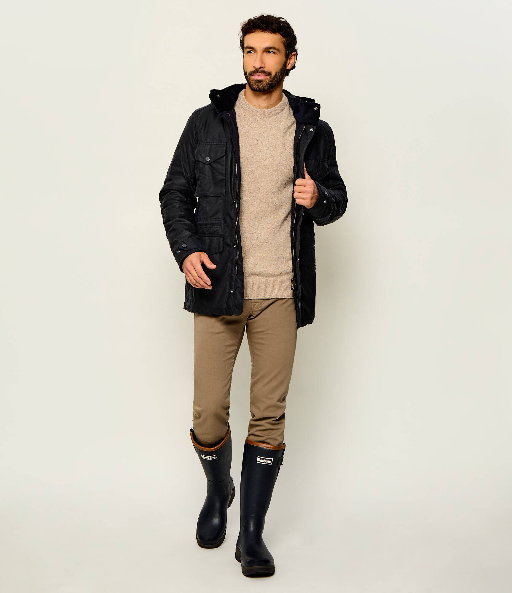 Barbour De lână pulover Tisbury | regular fit cu adaos de mătase