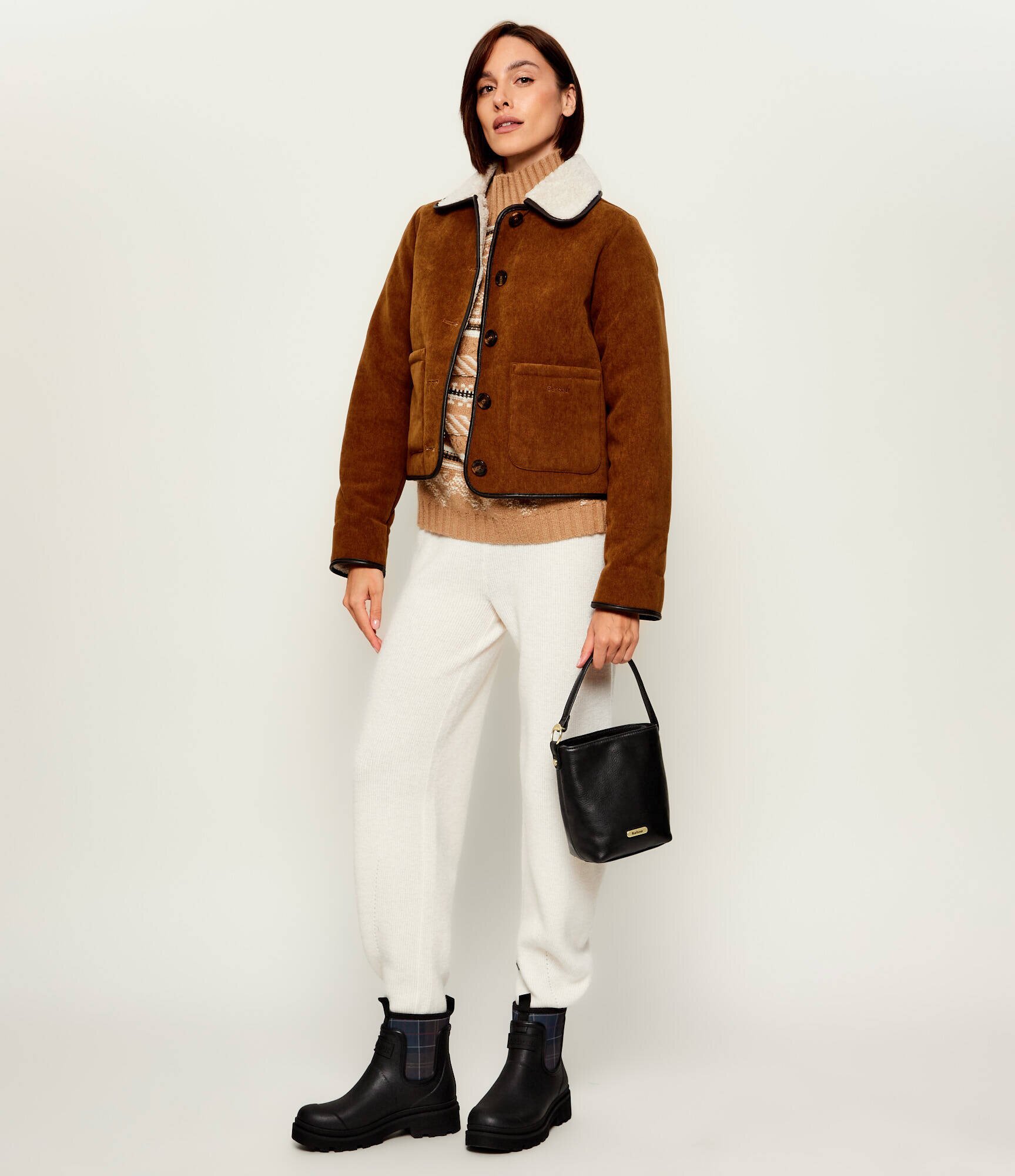 Barbour De piele geantă pe umăr Cedar
