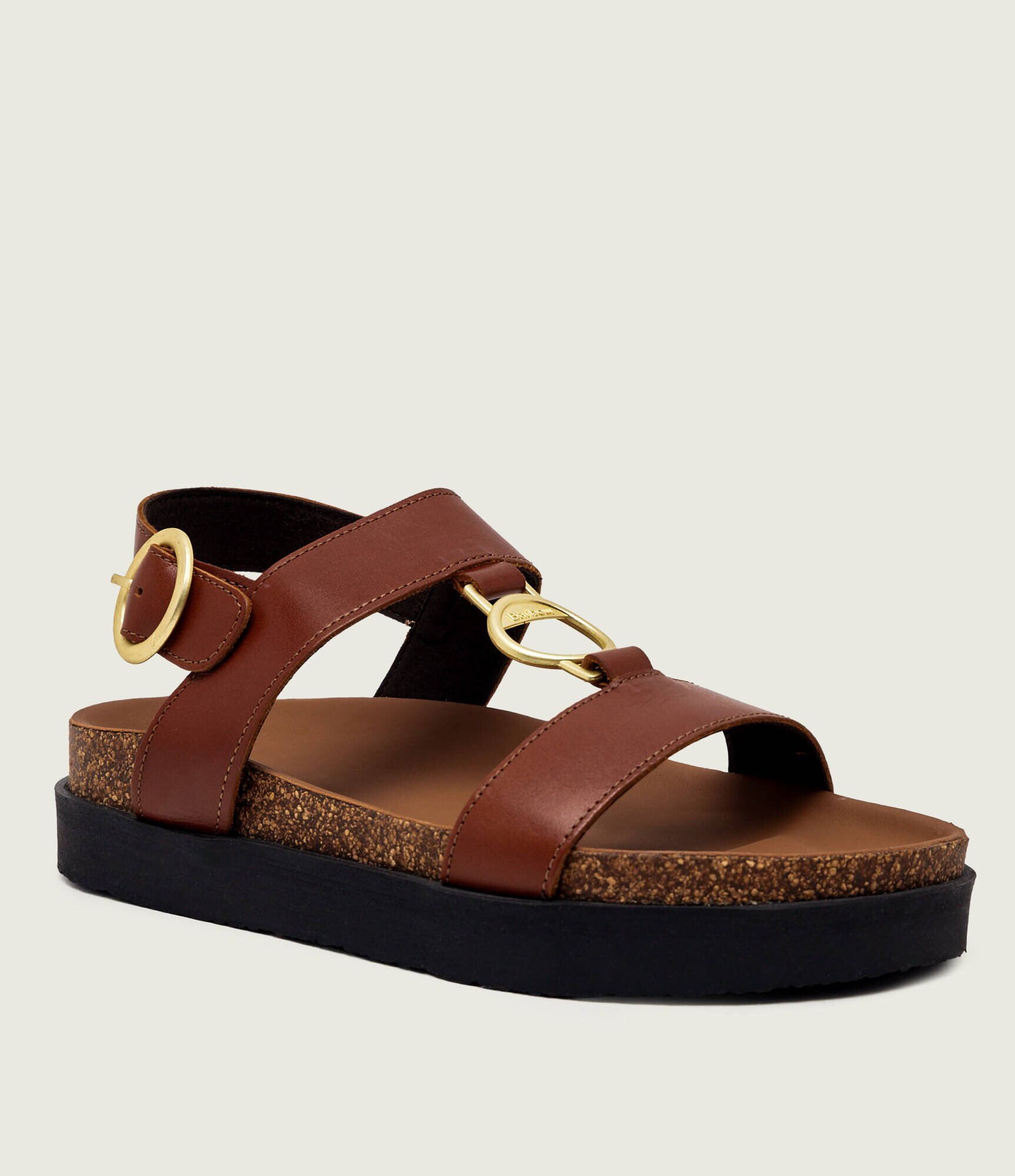 Barbour De piele sandale Gwen