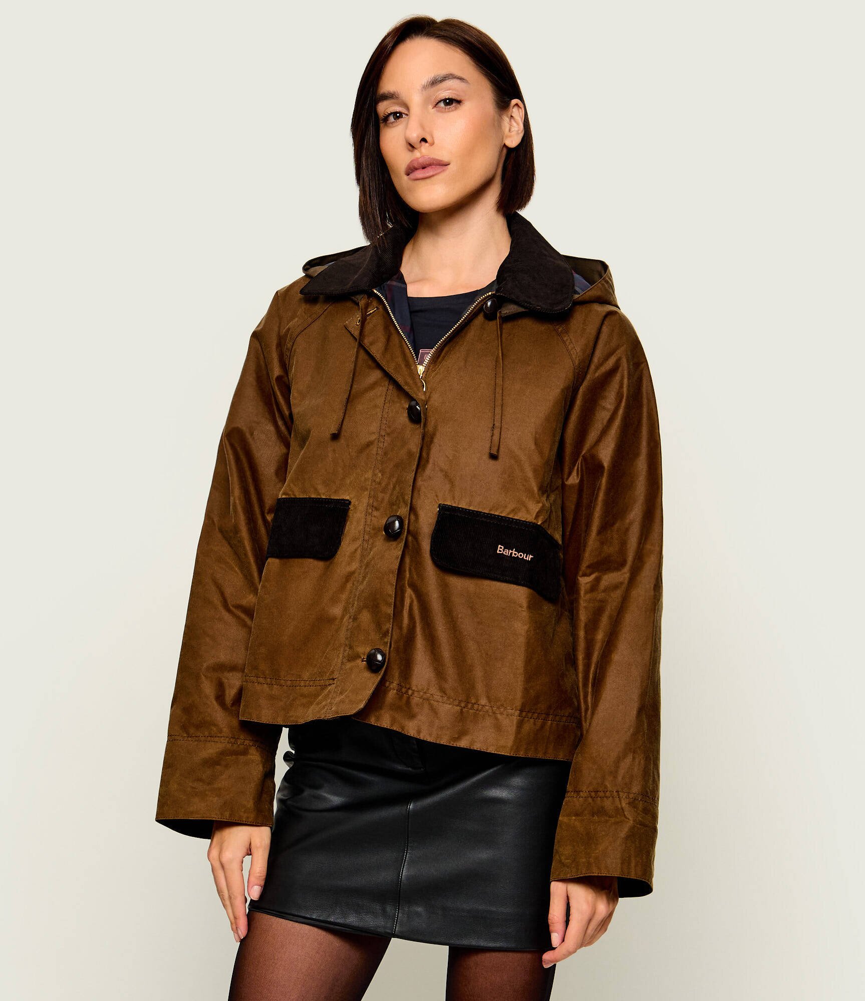 Barbour Geacă Adina | Loose fit | catifea reiată