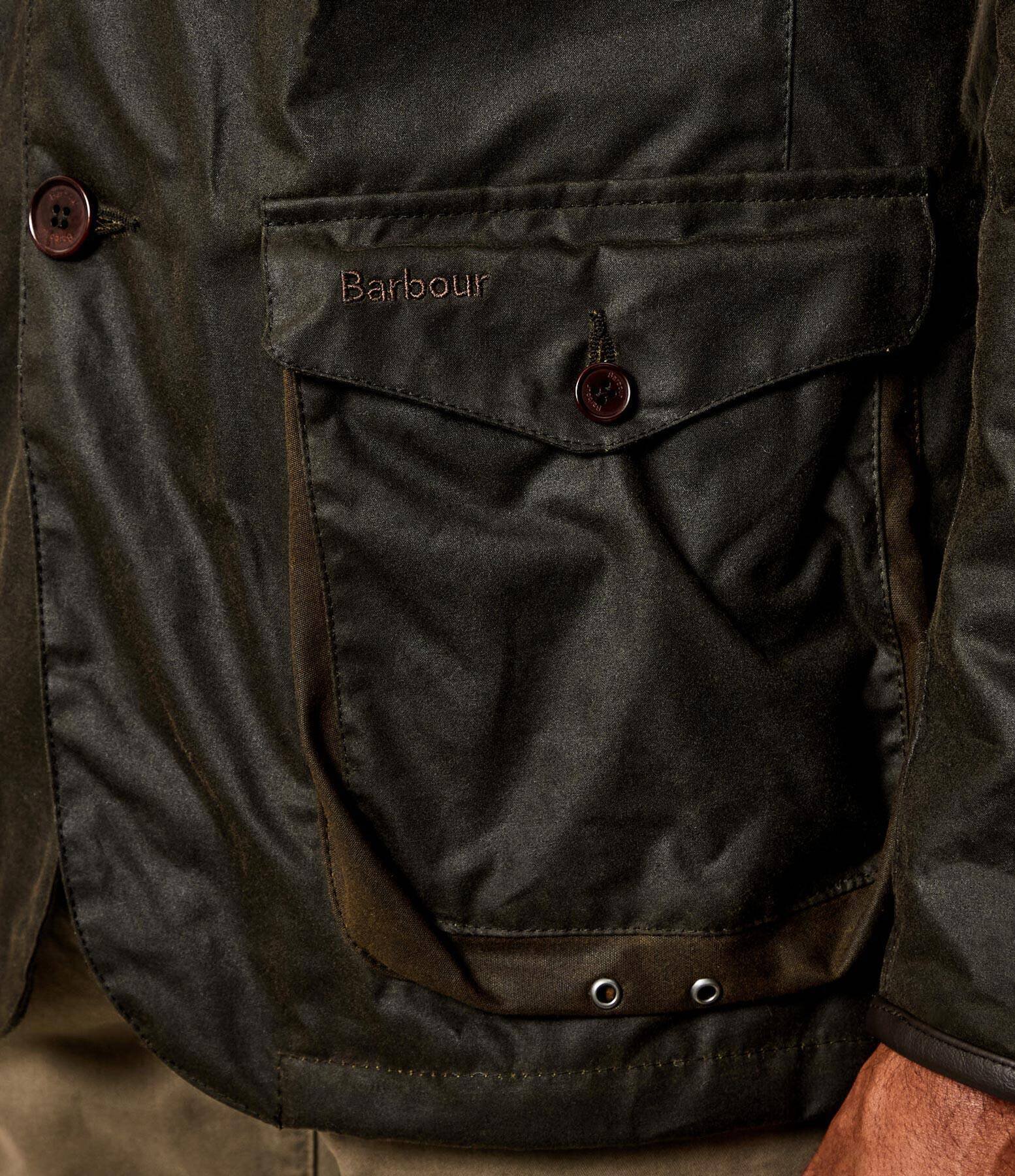 Barbour Geacă Beacon | Slim Fit cu adaos de piele