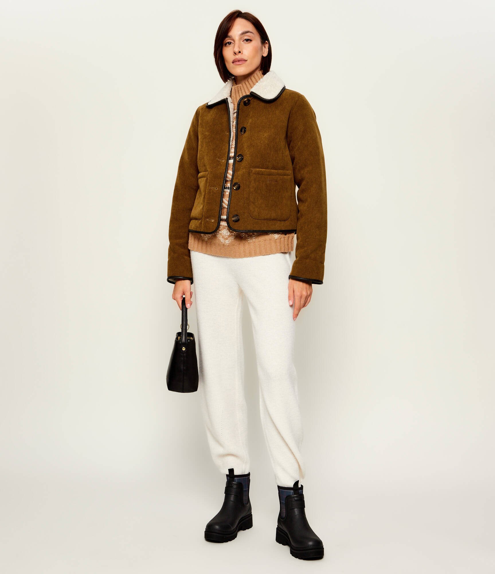Barbour Geacă Penny | shearling | Relaxed fit | catifea reiată