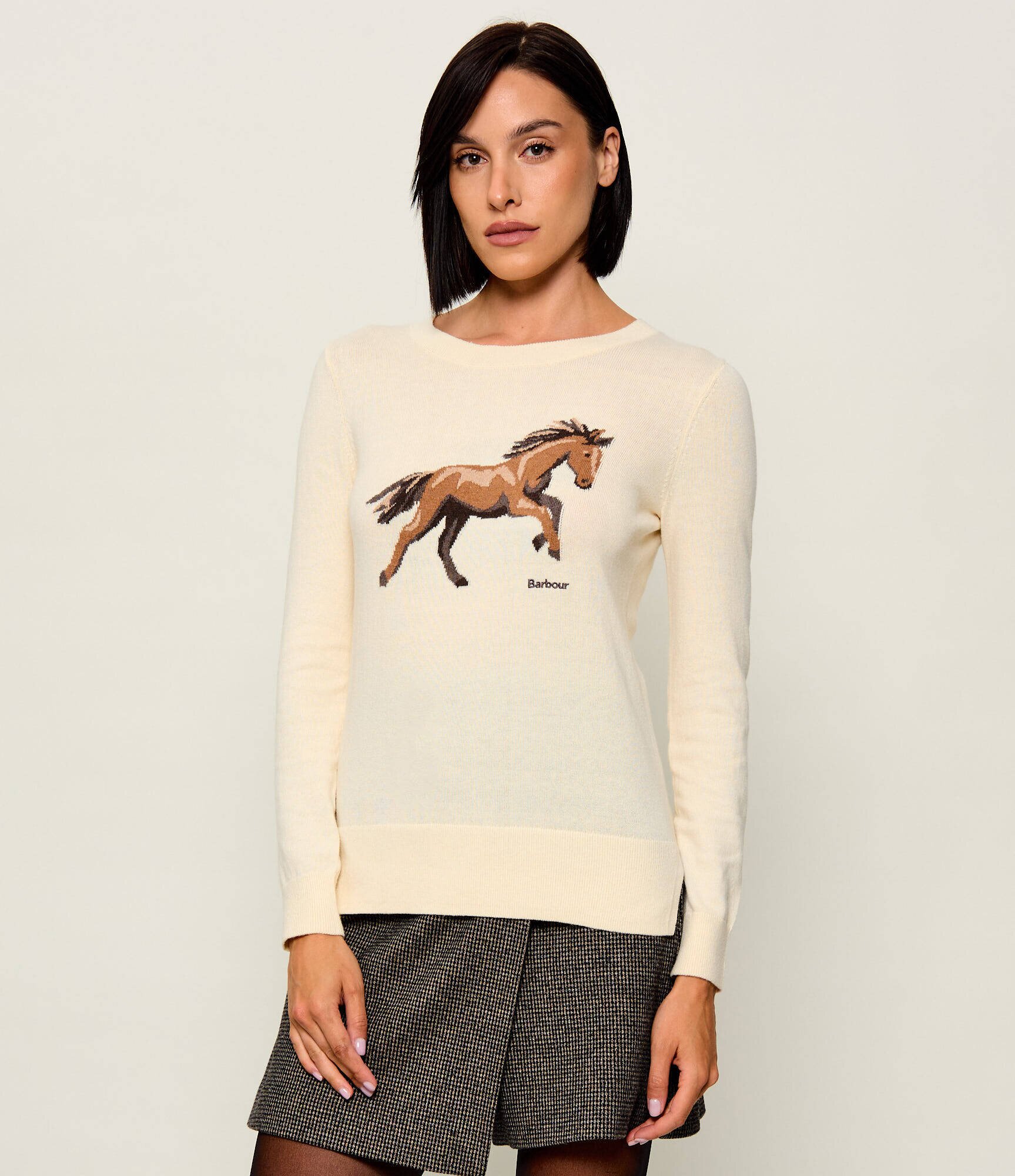 Barbour Pulover Homeswood | Slim Fit cu adaos de cașmir