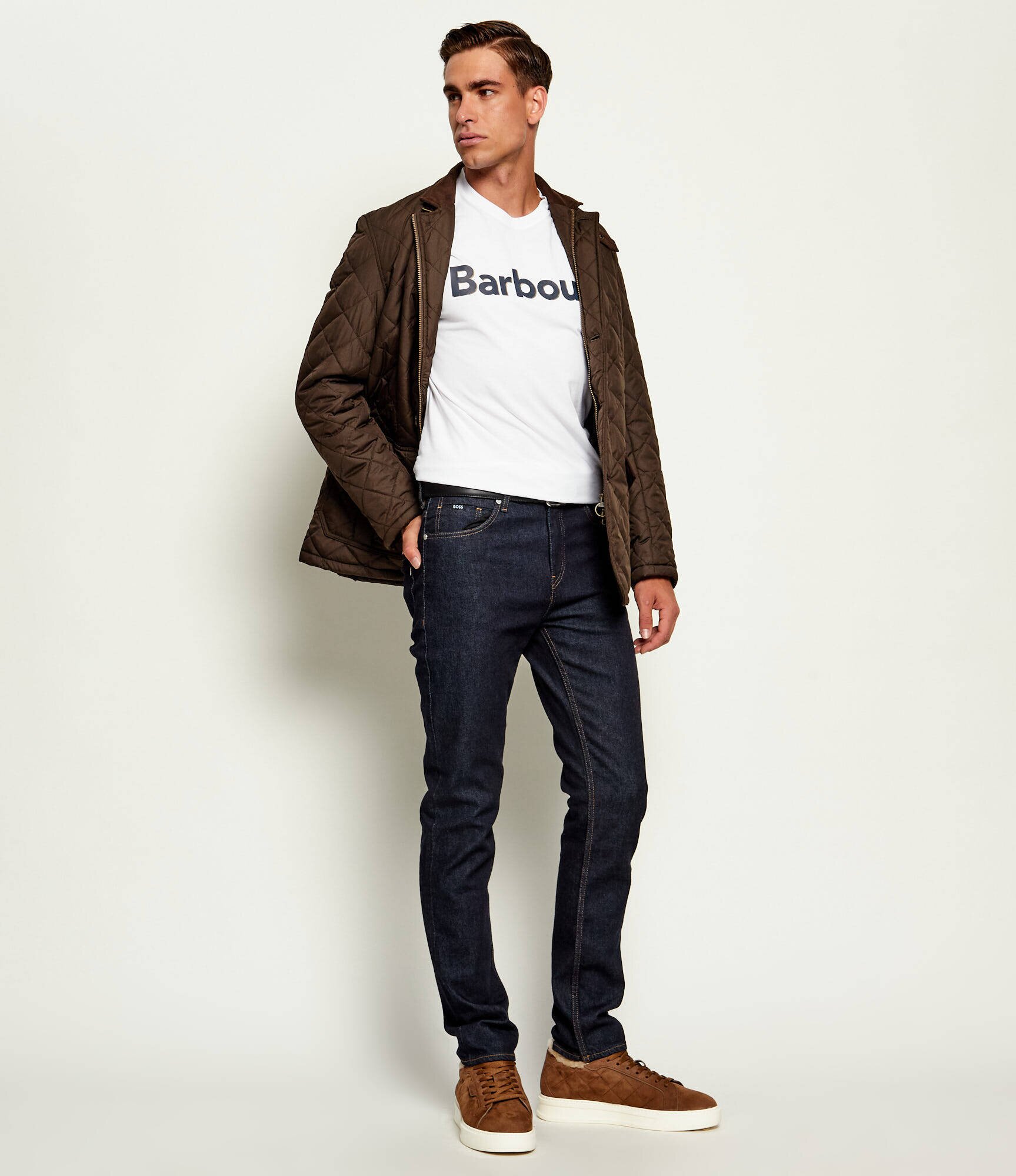 Barbour Tricou Halstow Logo | Tailored slim
