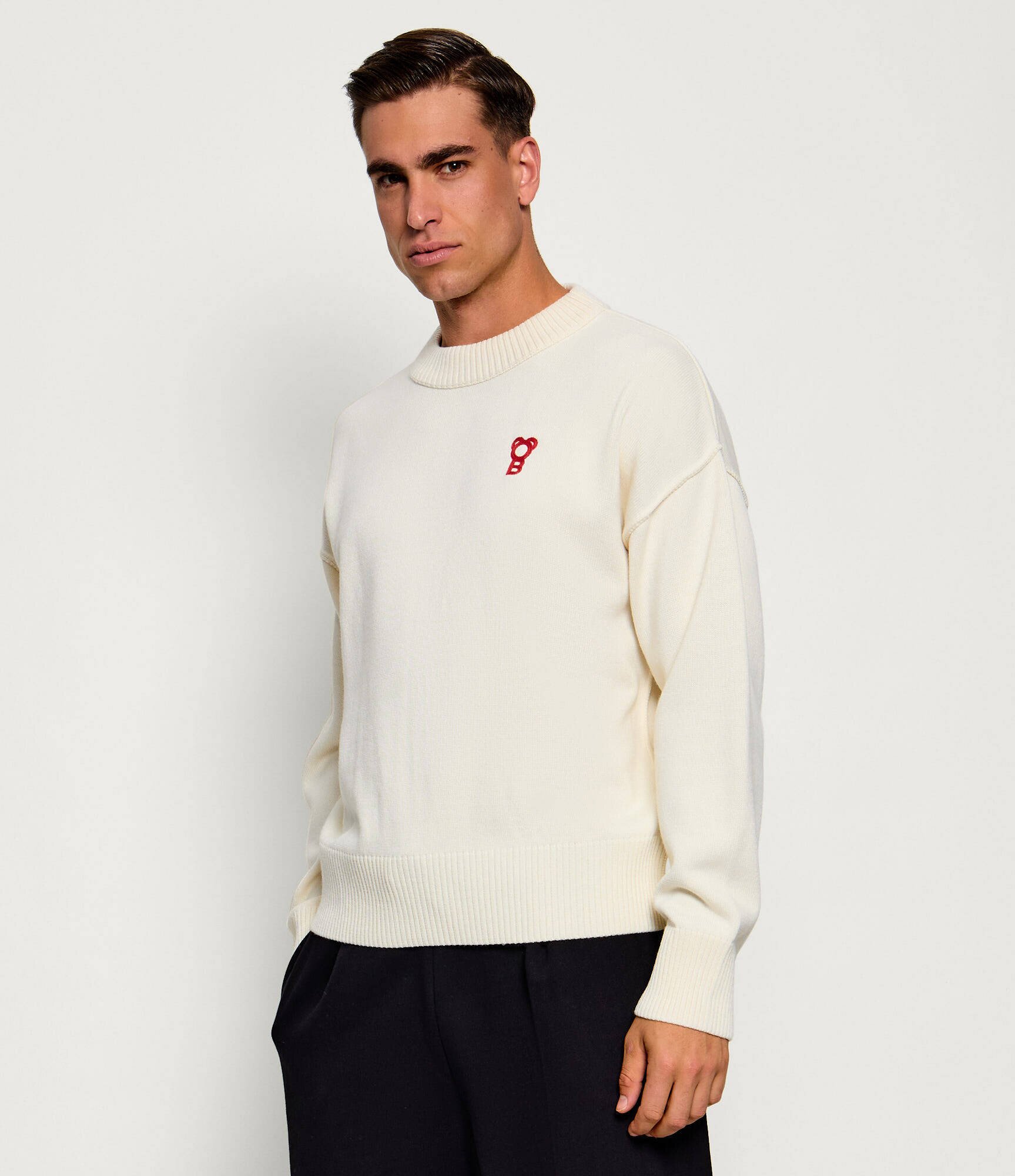 Baron Filou Pulover | regular fit cu adaos de lână
