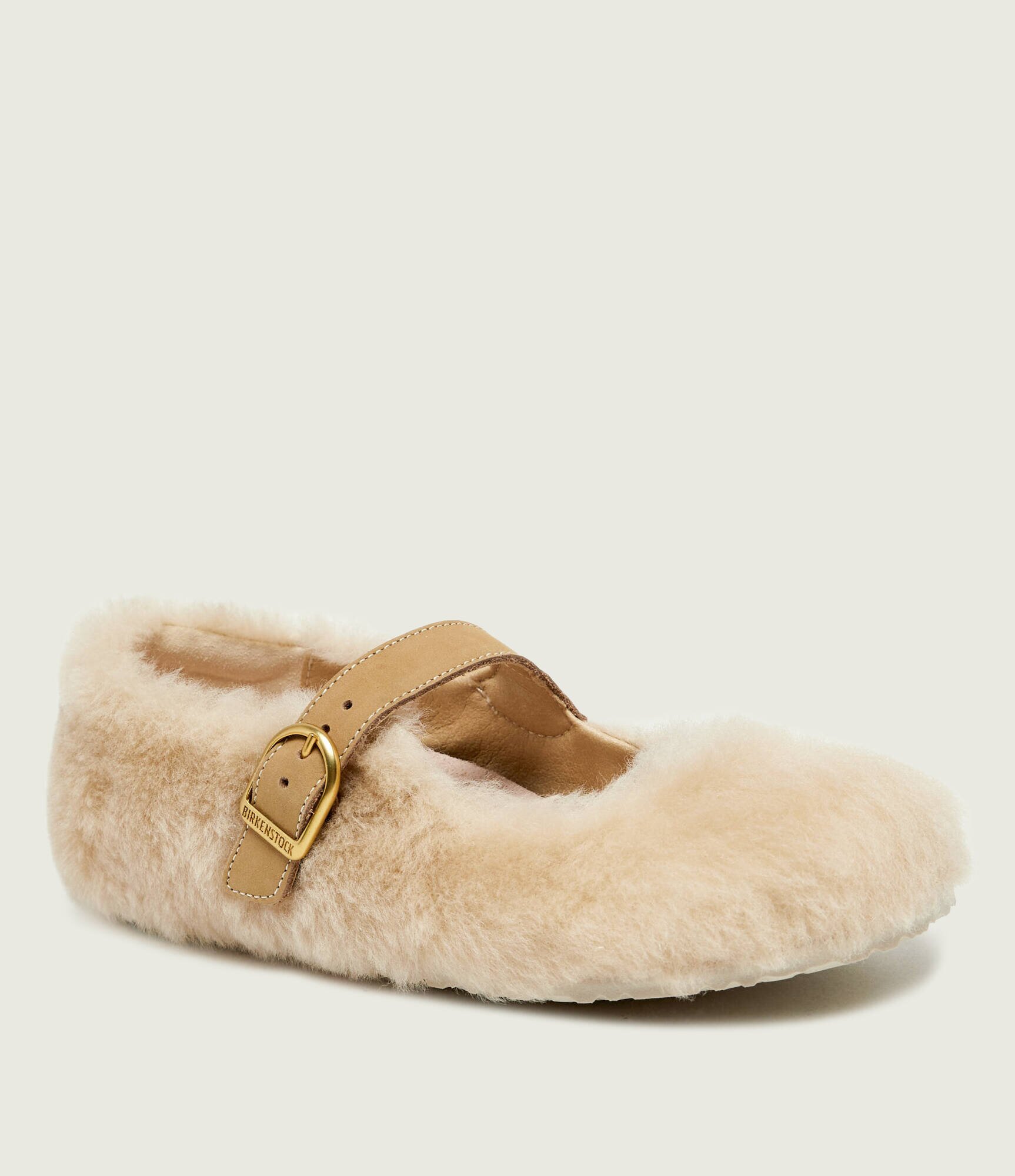 Birkenstock De lână balerini Santa Clarita Mary Jane cu adaos de piele | narrow fit