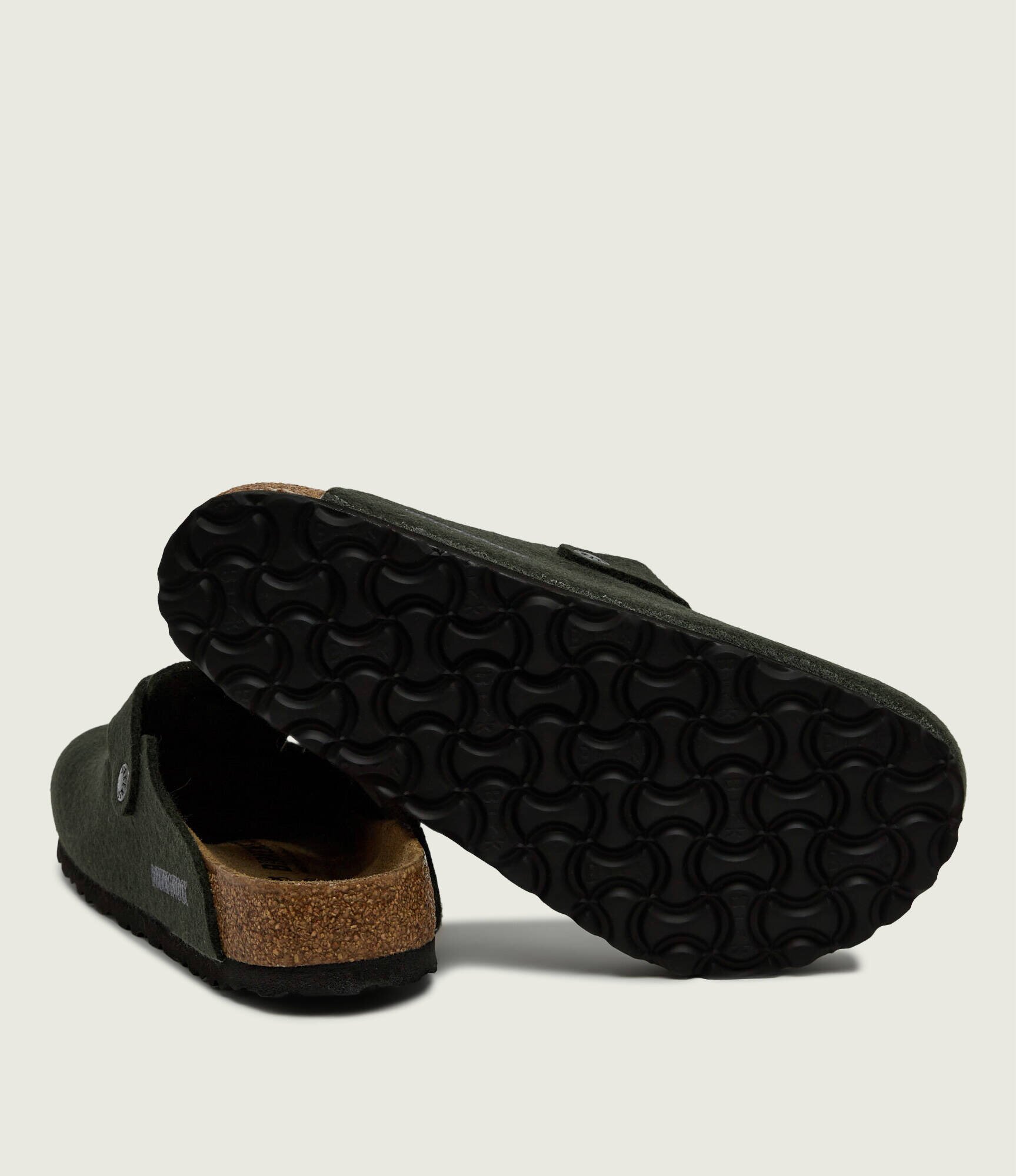 Birkenstock De lână mules (încălțăminte) Boston cu adaos de piele