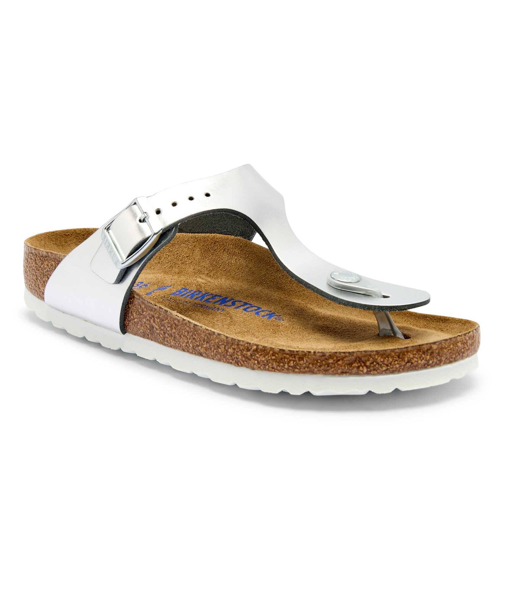 Birkenstock De piele flip flops Gizeh | narrow fit soft footbed