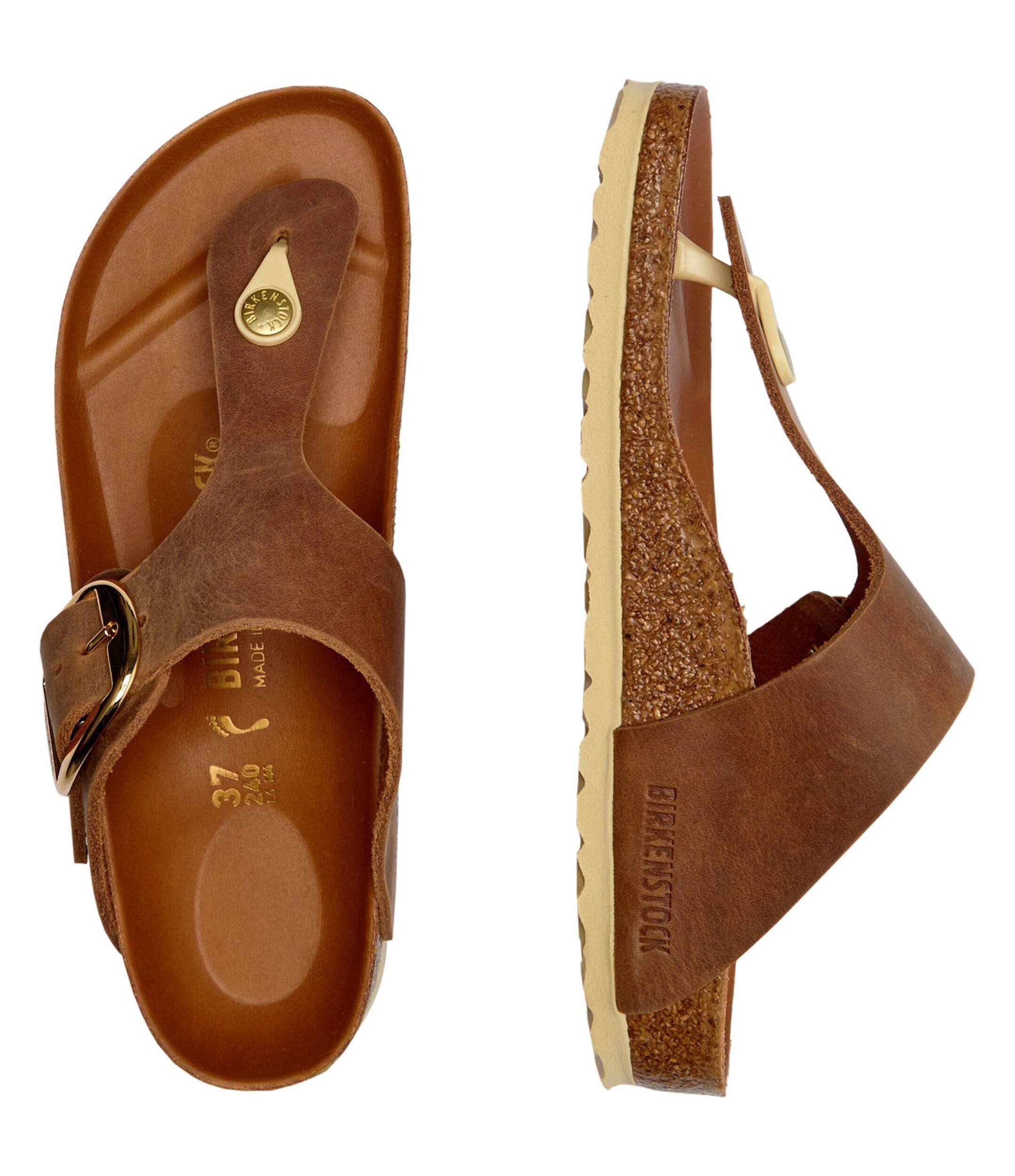 Birkenstock De piele flip flops LEOI | narrow fit