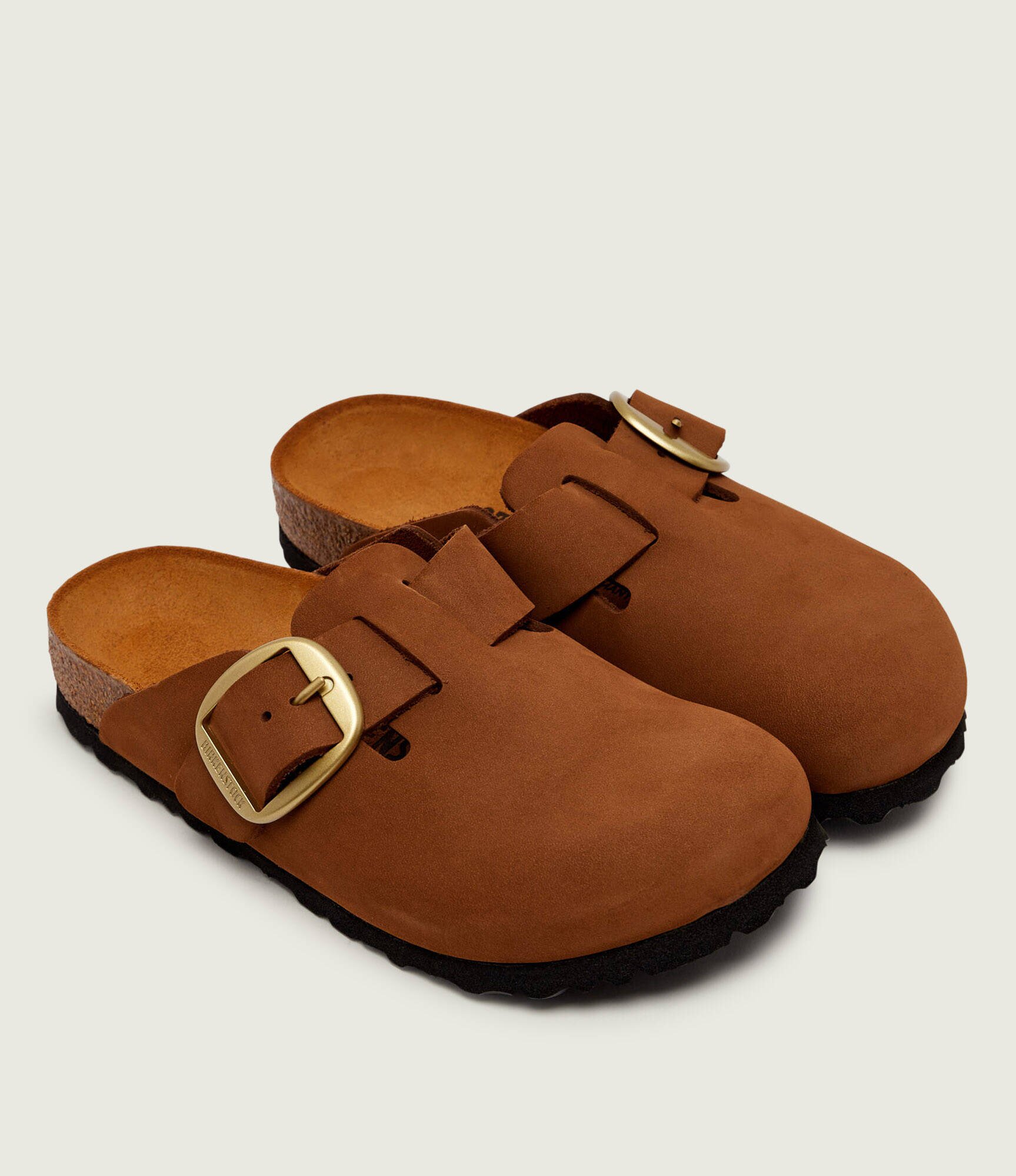 Birkenstock De piele mules (încălțăminte) Boston Big Buckle | narrow fit