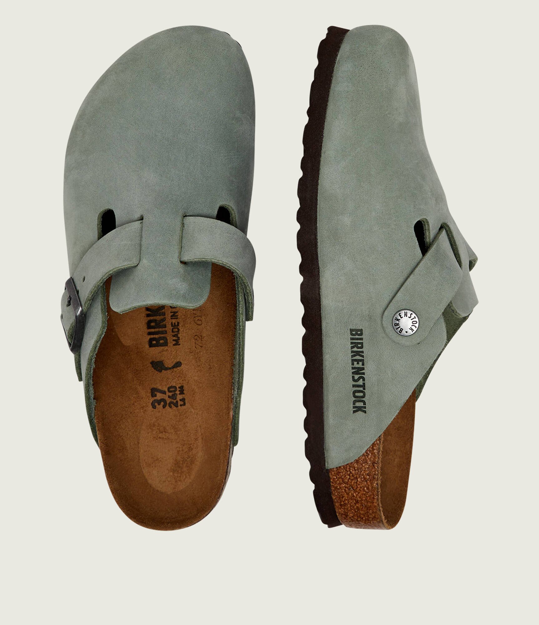 Birkenstock De piele mules (încălțăminte) Boston Bs | narrow fit