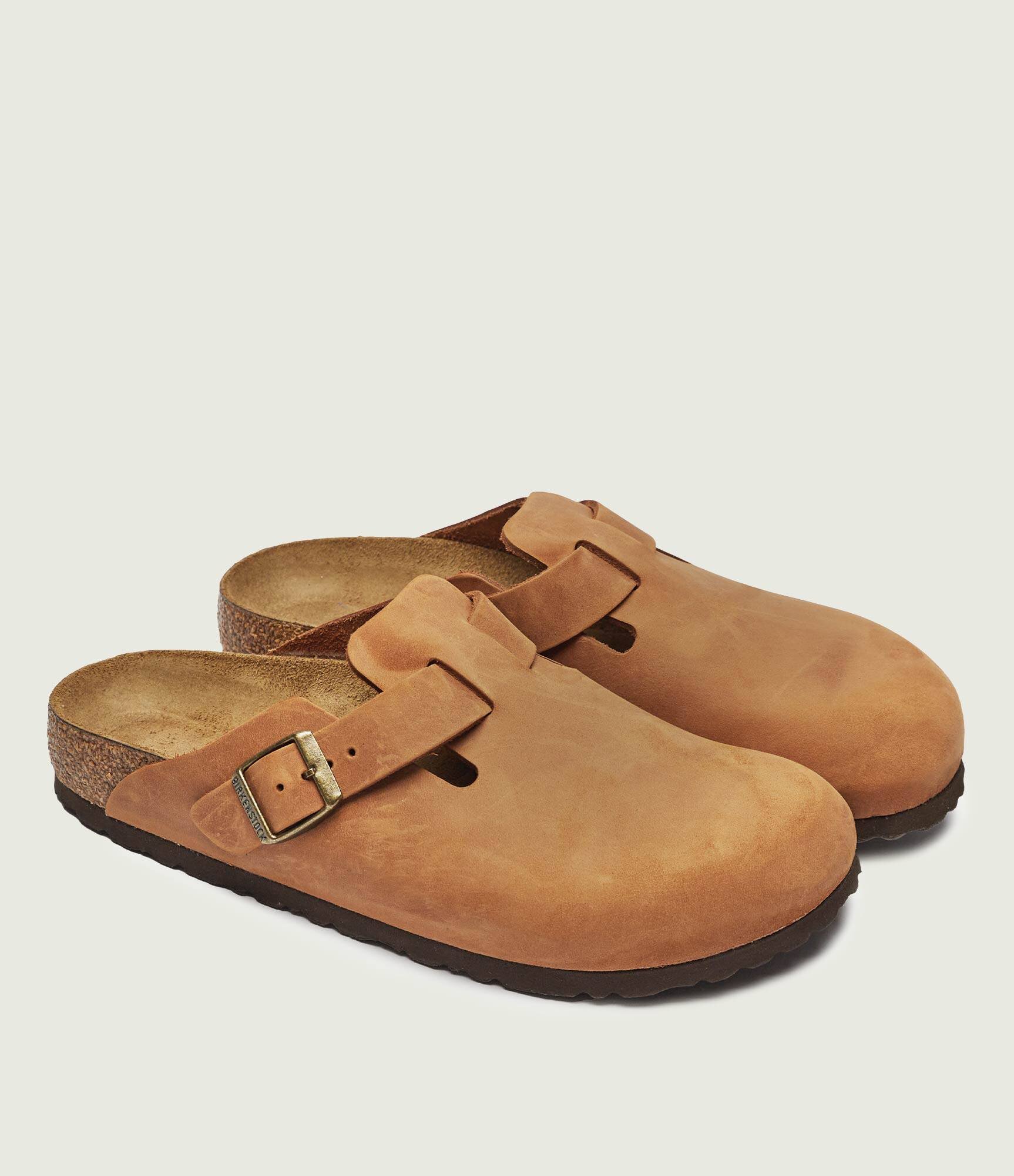 Birkenstock De piele mules (încălțăminte) Boston LEOI | narrow fit