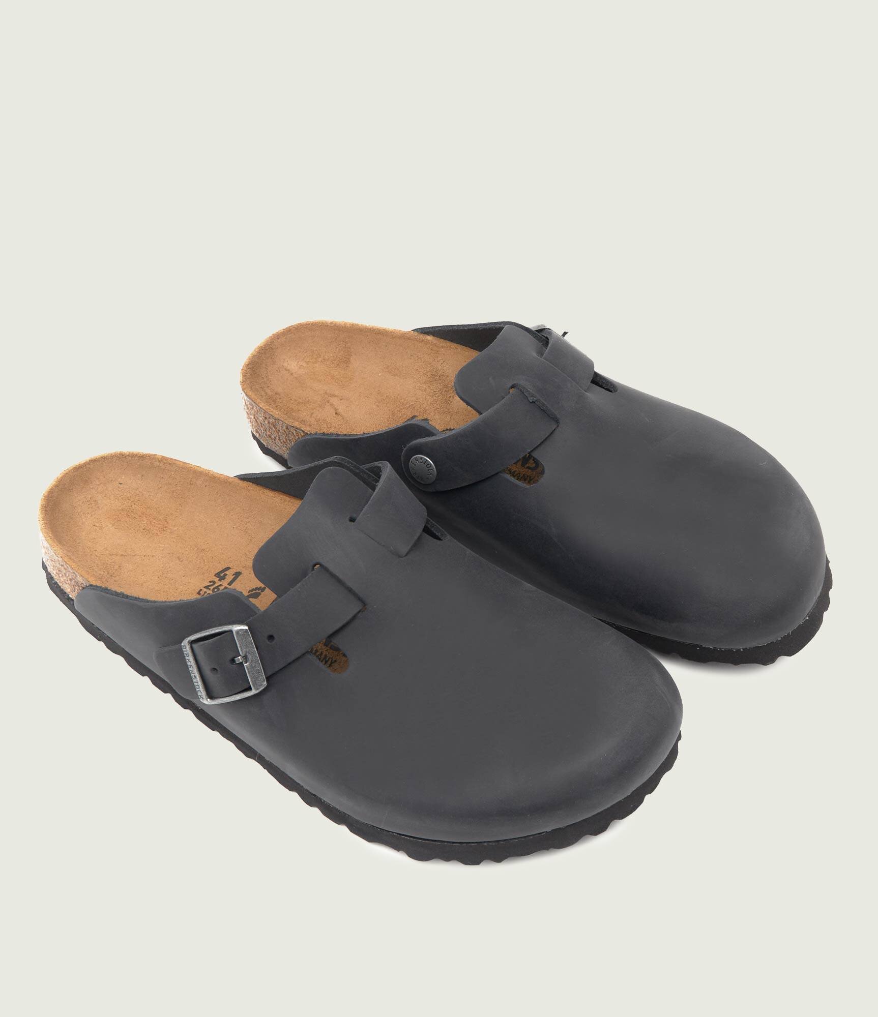 Birkenstock De piele mules (încălțăminte) Boston | narrow fit