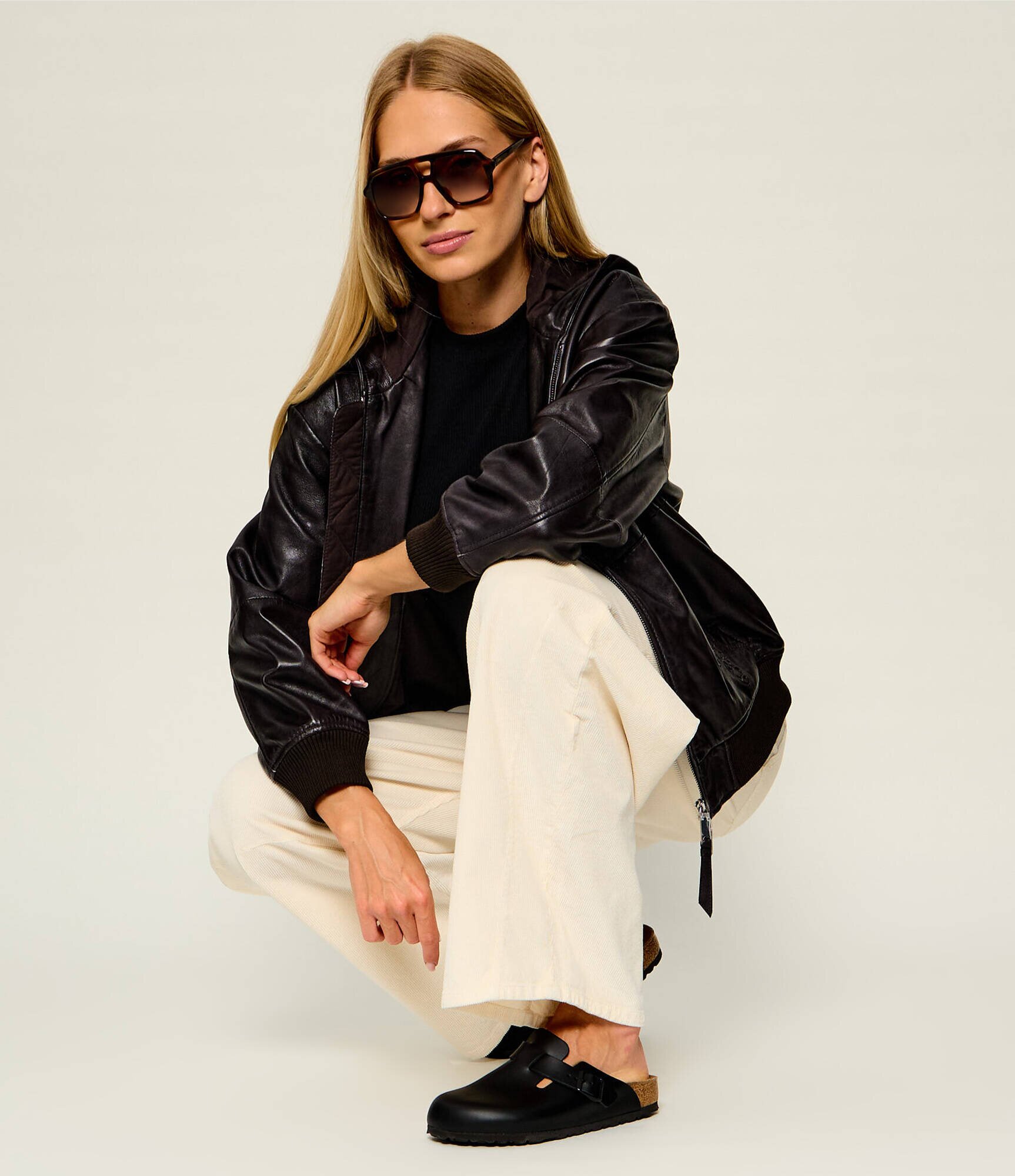 Birkenstock De piele mules (încălțăminte) Boston NL | narrow fit