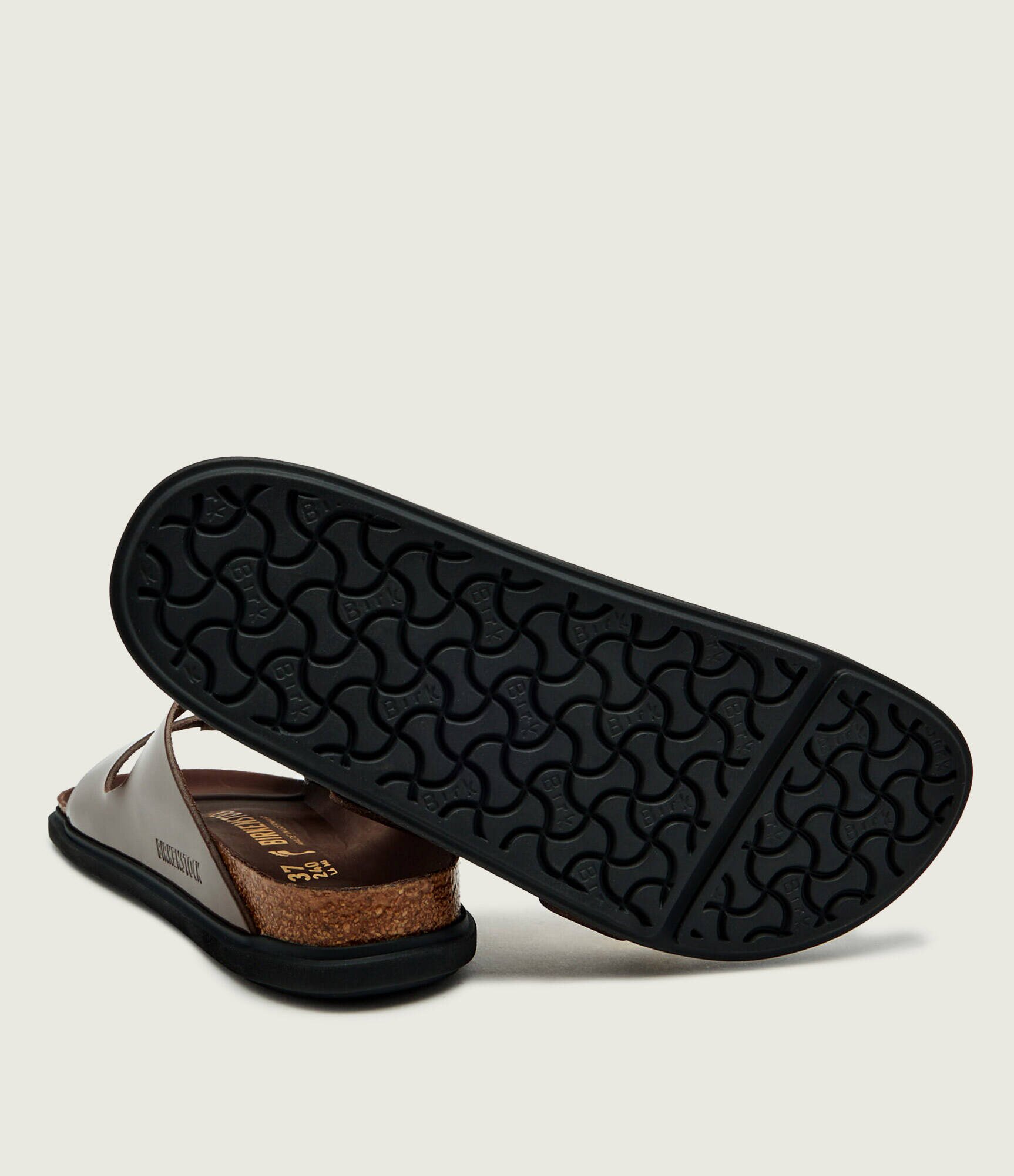 Birkenstock De piele șlapi Arizona Droplet Buckle Cupsole | narrow fit