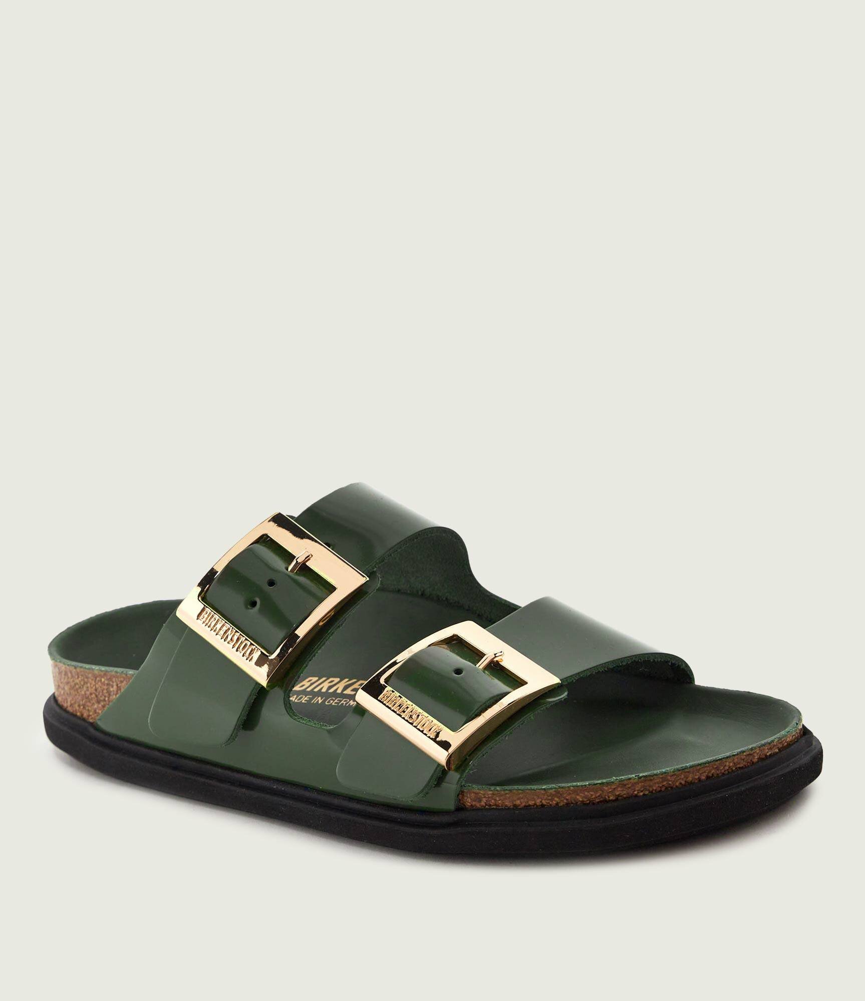 Birkenstock De piele șlapi Arizona Droplet Buckle | narrow fit