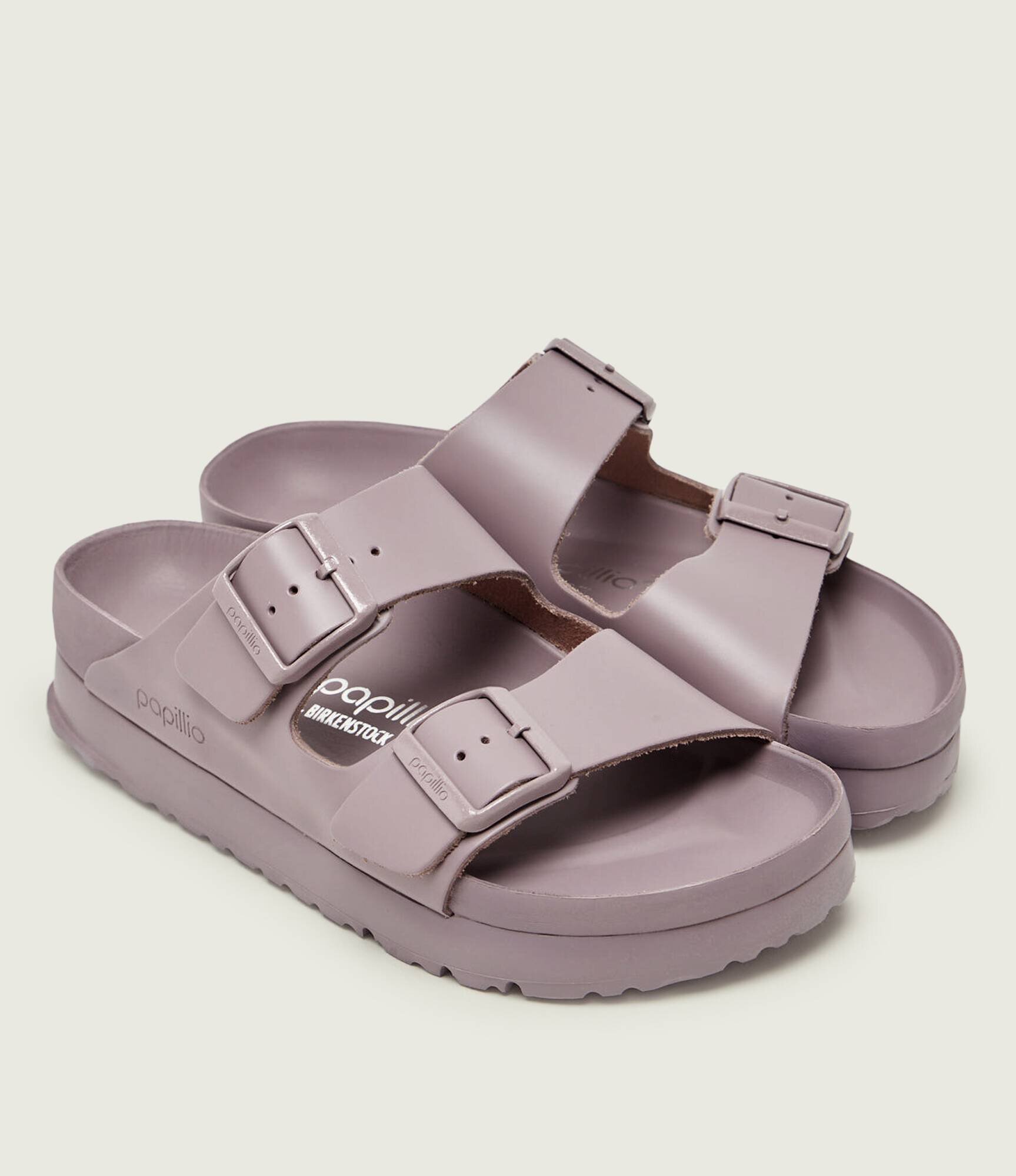 Birkenstock De piele șlapi Arizona Flex Platform | x Papillio | narrow fit