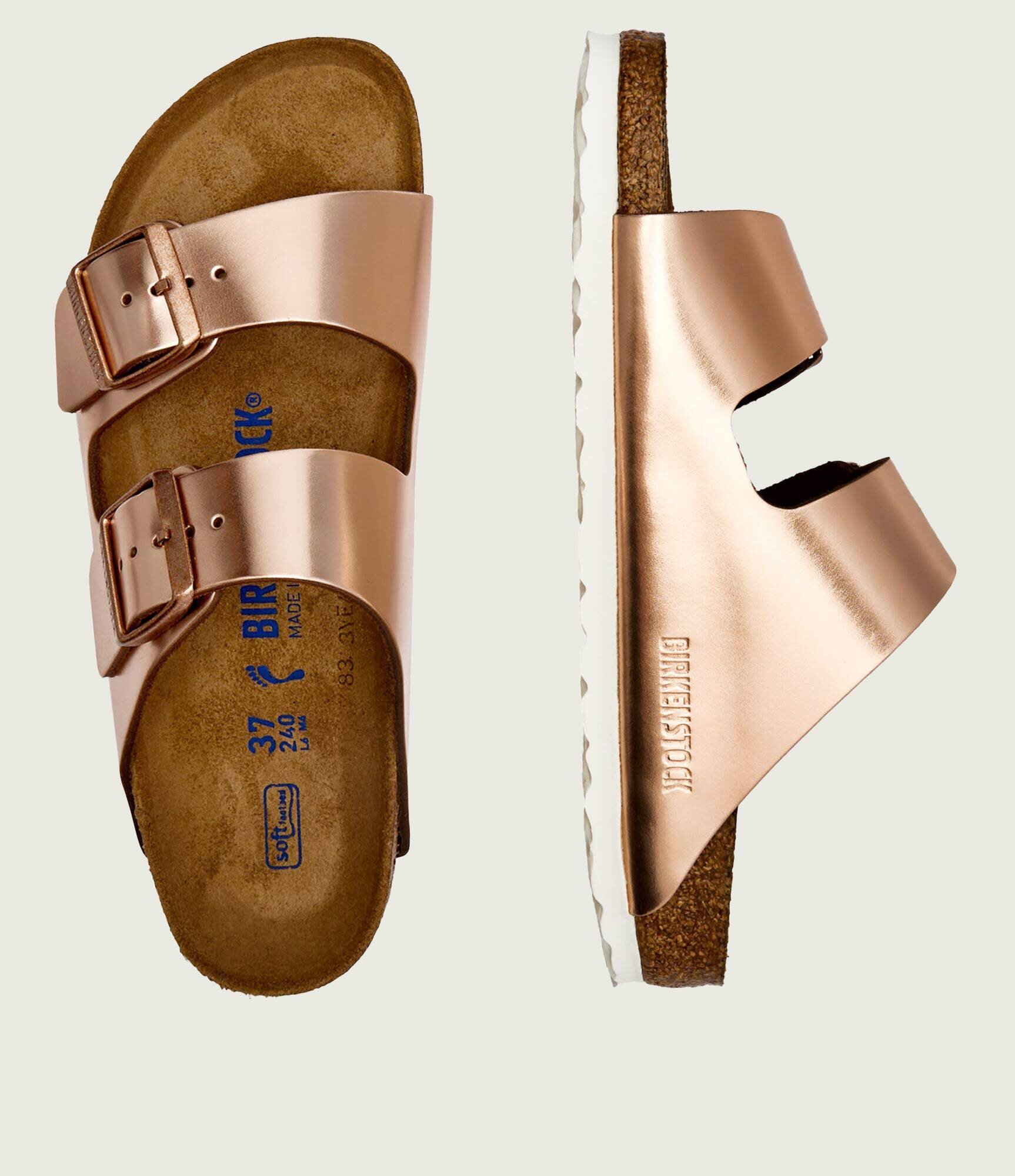 Birkenstock De piele șlapi Arizona NL SFB | narrow fit | piele întoarsă