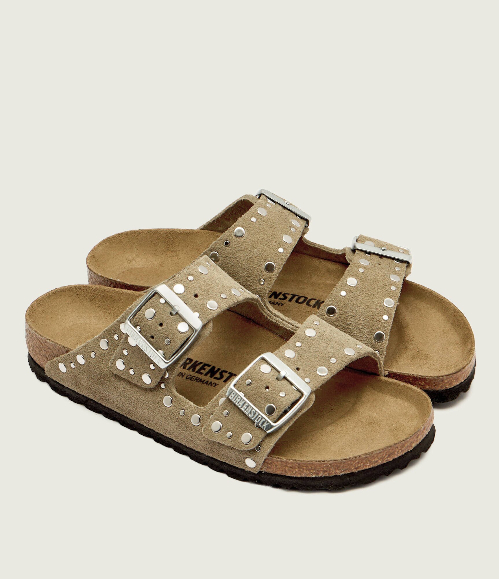 Birkenstock De piele șlapi Arizona Rivet | narrow fit