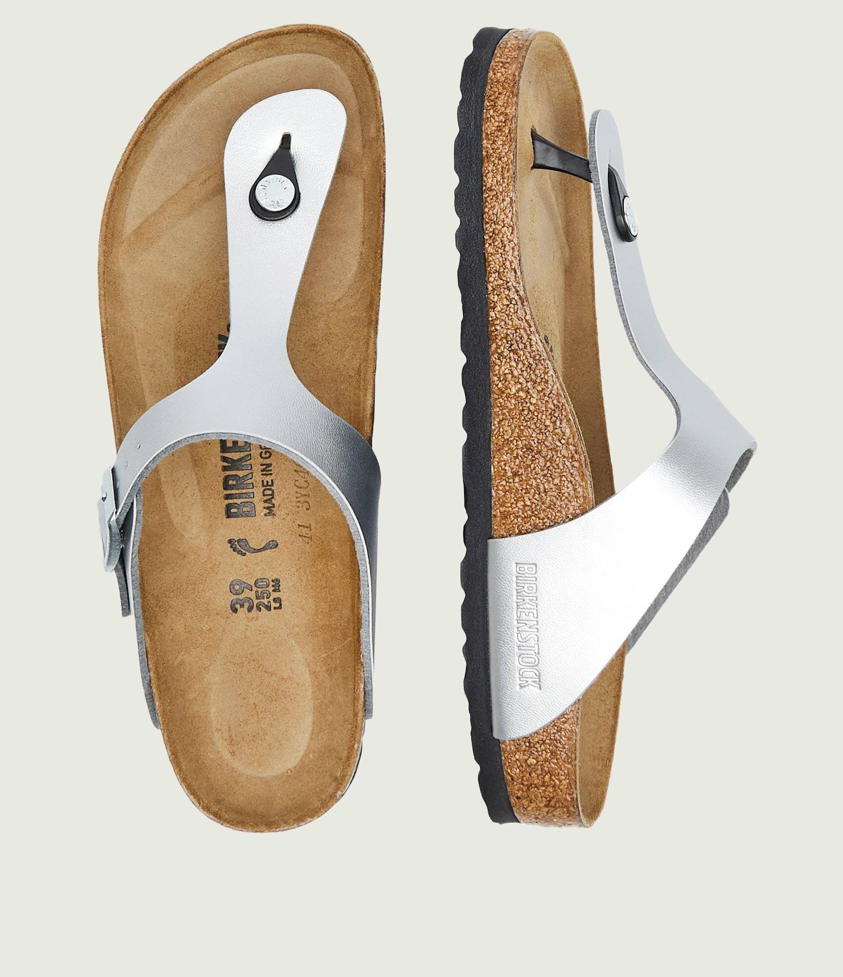 Birkenstock Flip flops Gizeh cu adaos de piele | narrow fit