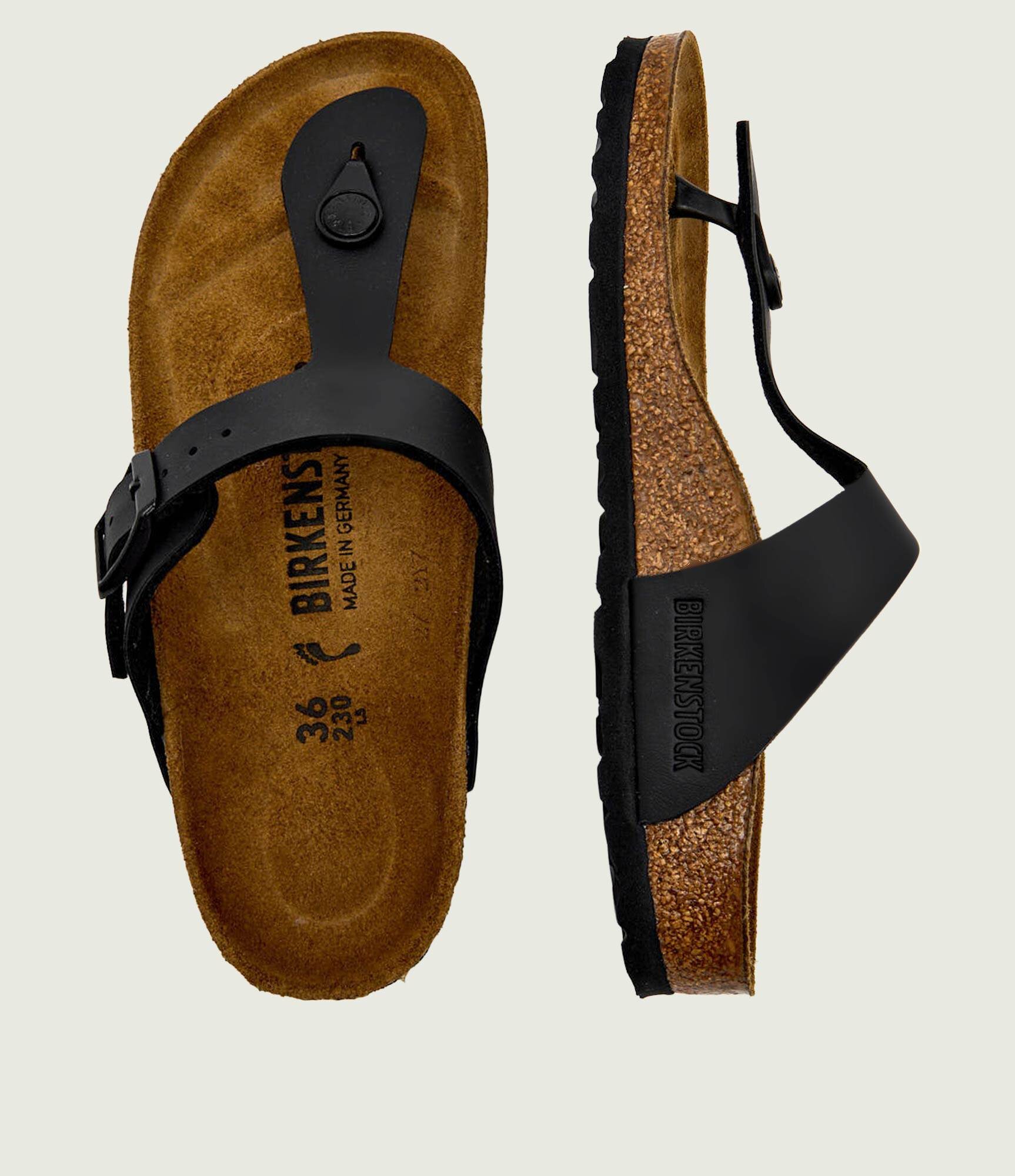 Birkenstock Flip flops Gizeh cu adaos de piele | narrow fit