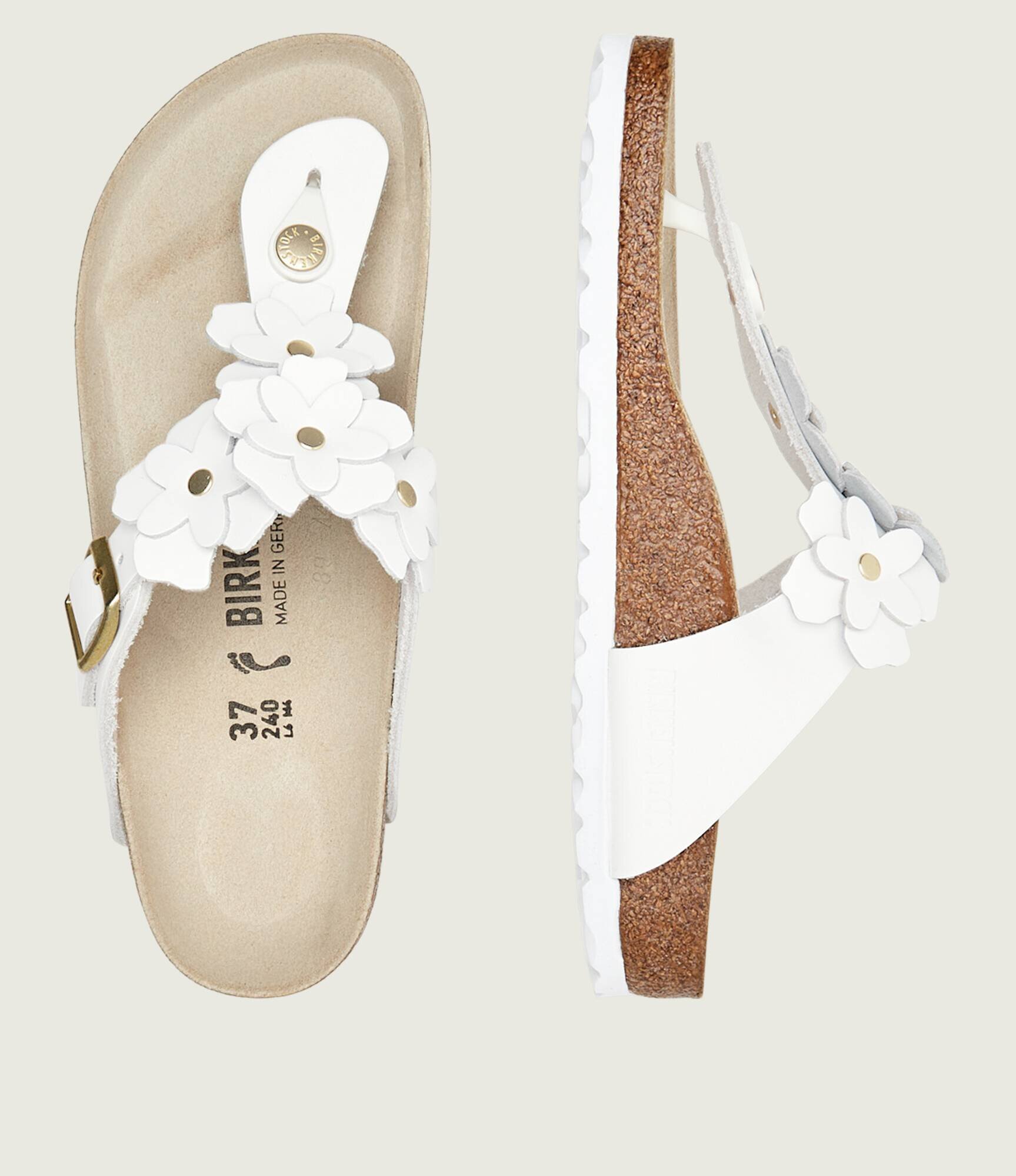 Birkenstock Flip flops Gizeh Flowers | narrow fit | piele