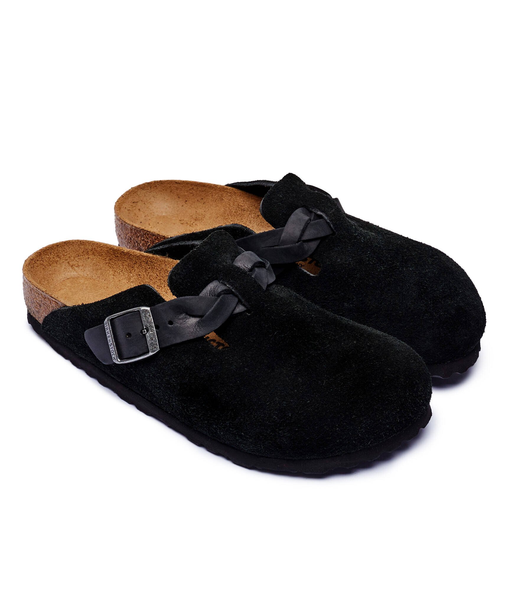 Birkenstock Mules (încălțăminte) Boston Braided | narrow fit | piele întoarsă