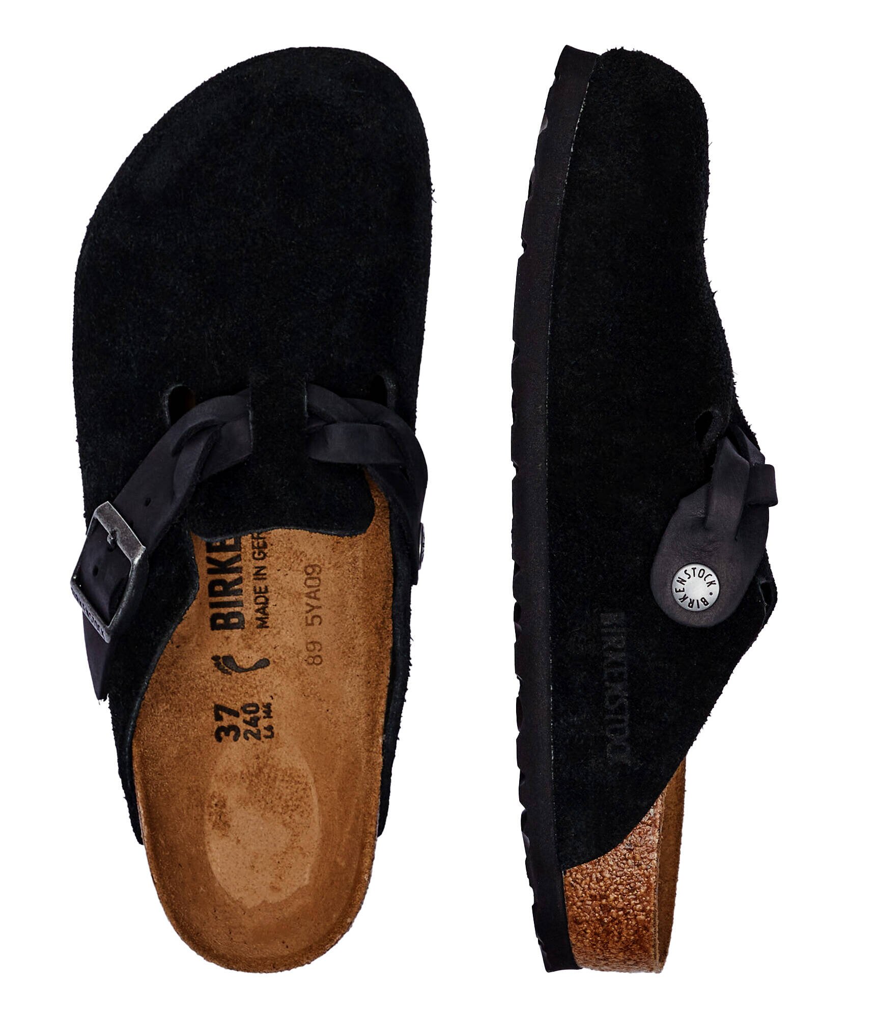 Birkenstock Mules (încălțăminte) Boston Braided | narrow fit | piele întoarsă
