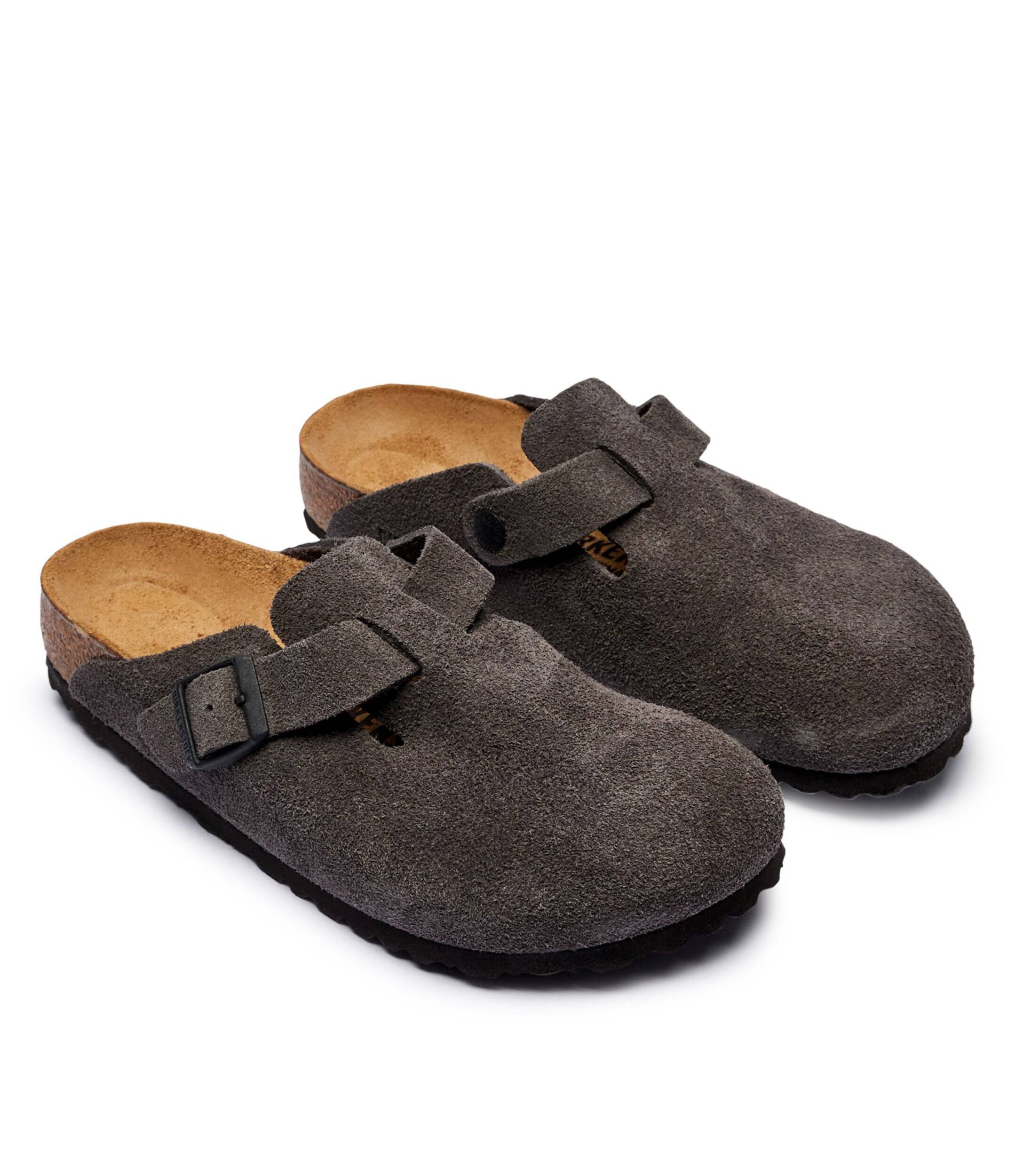 Birkenstock Mules (încălțăminte) Boston LEVE | narrow fit | piele întoarsă