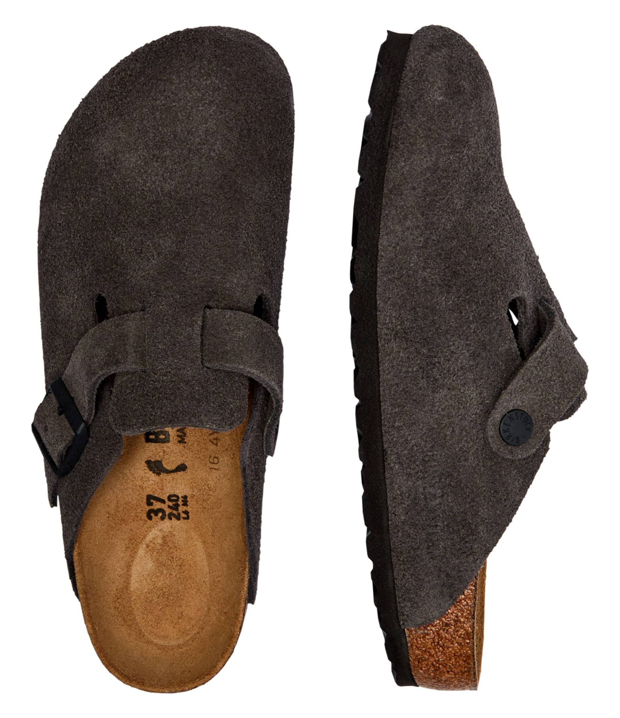 Birkenstock Mules (încălțăminte) Boston LEVE | narrow fit | piele întoarsă