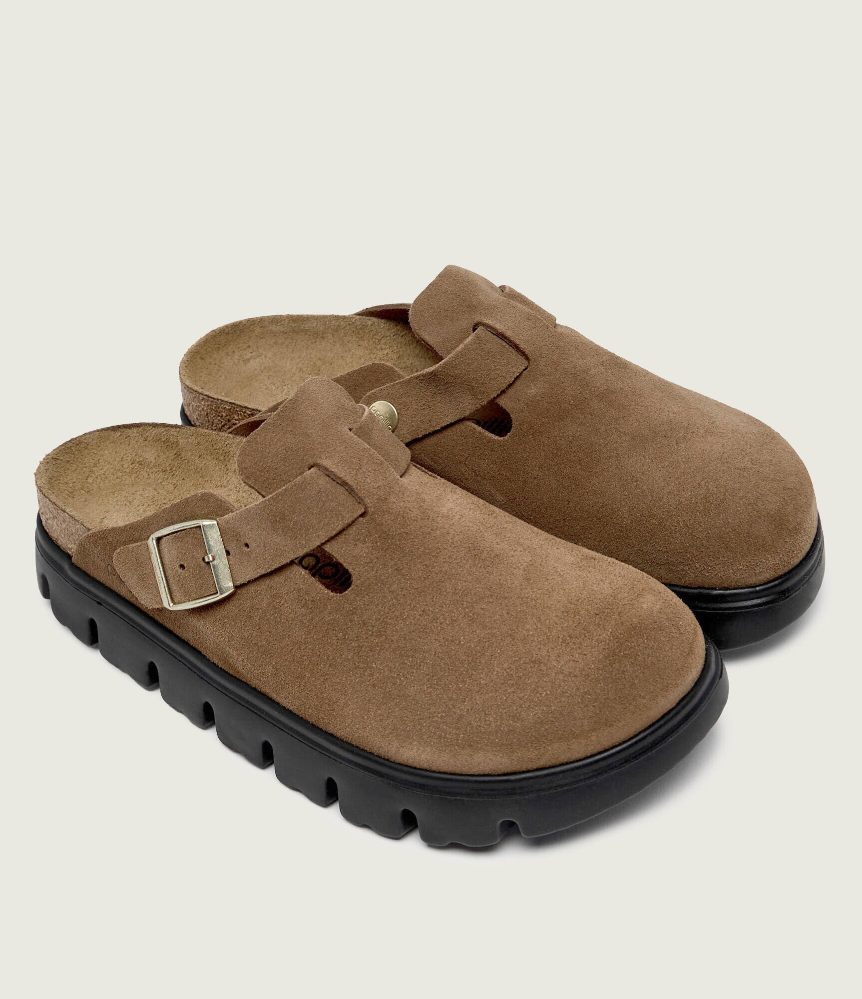 Birkenstock Mules (încălțăminte) Boston Pap Chunky | x Papillio | piele întoarsă | narrow fit