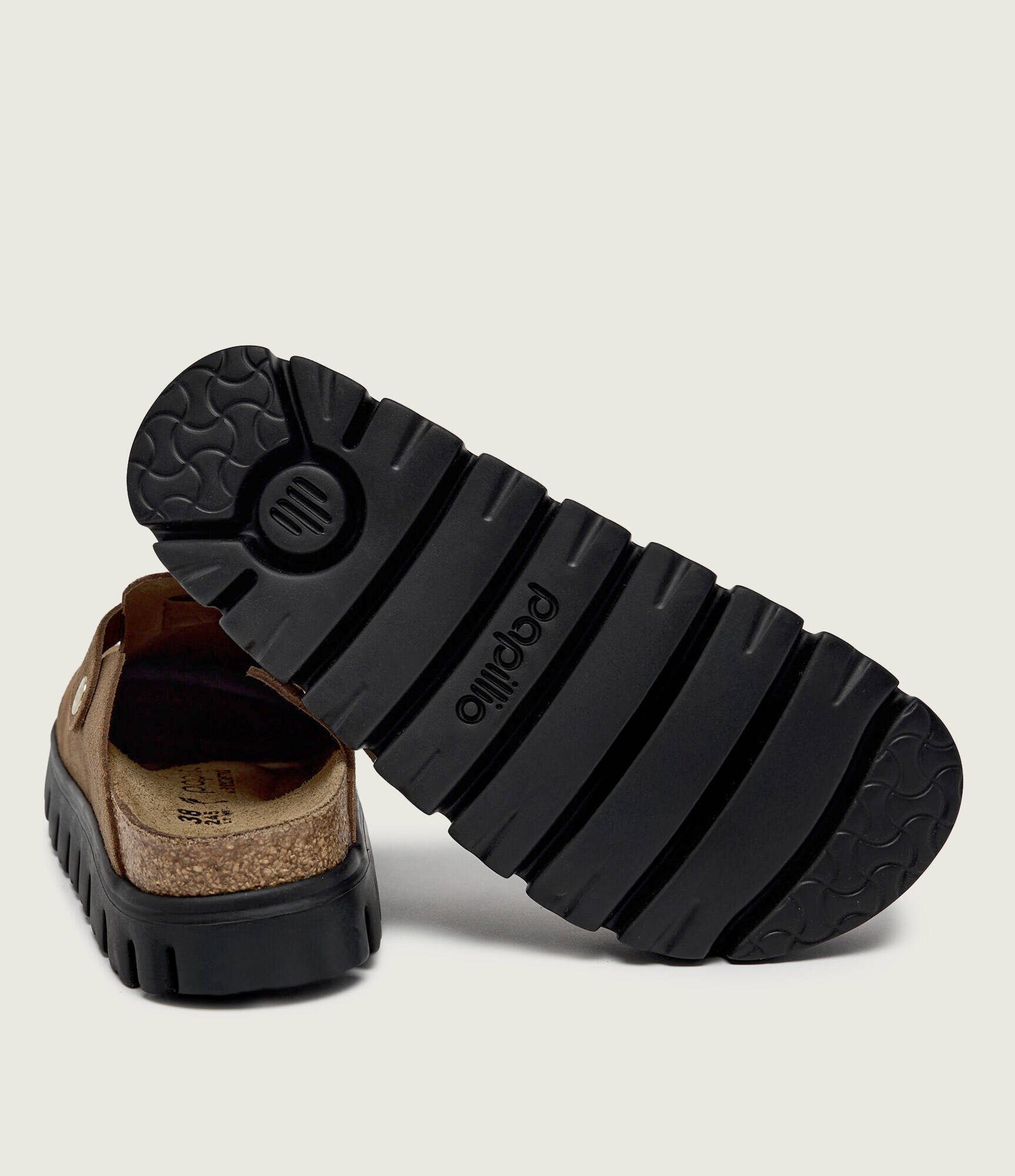 Birkenstock Mules (încălțăminte) Boston Pap Chunky | x Papillio | piele întoarsă | narrow fit