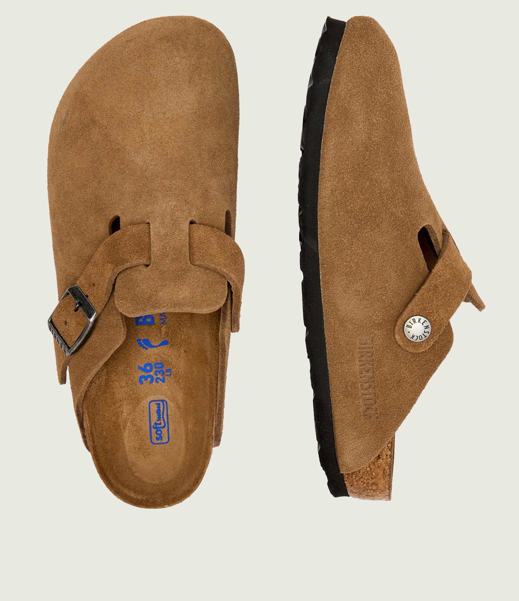 Birkenstock Mules (încălțăminte) Boston | piele întoarsă | narrow fit soft footbed