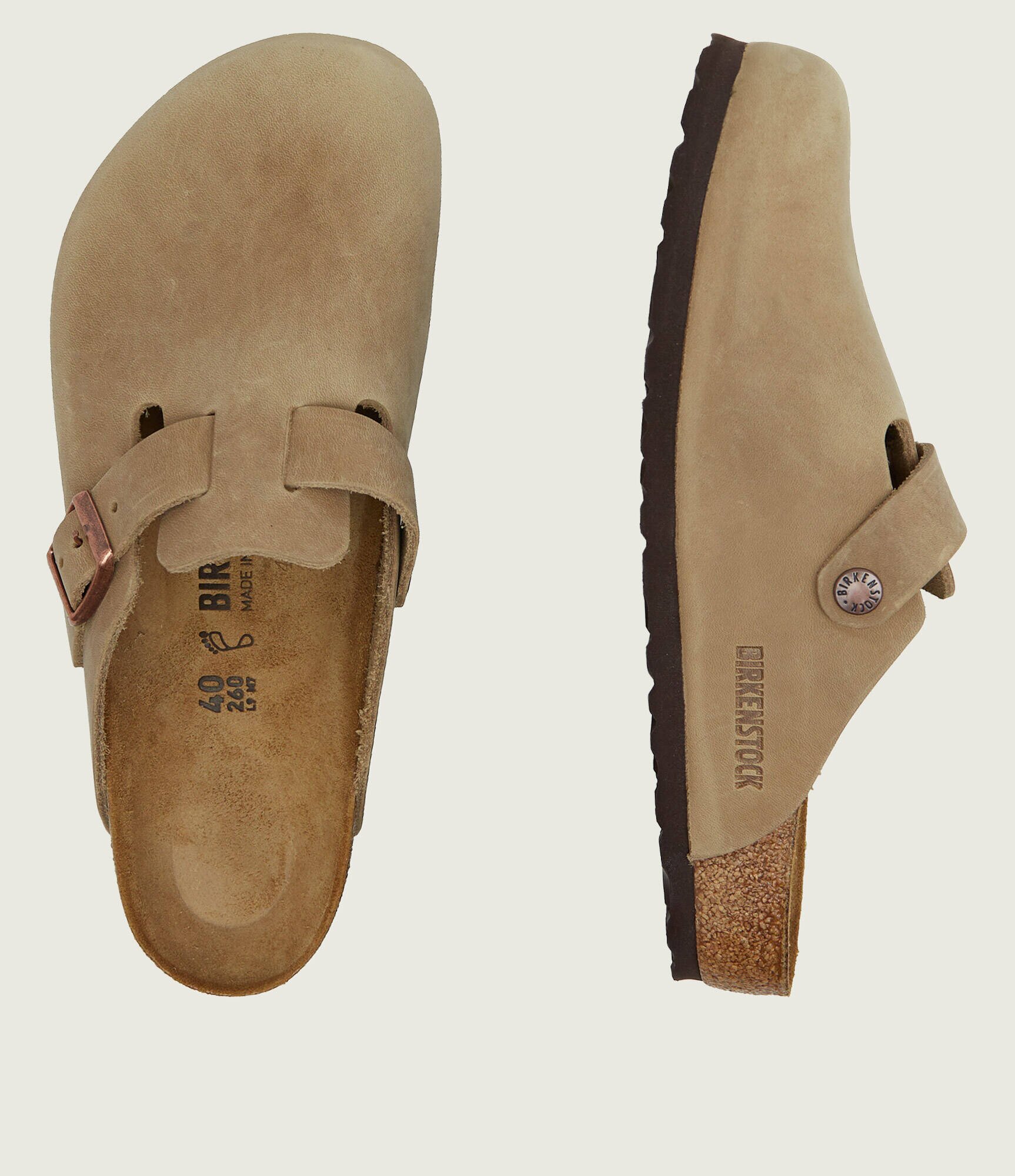 Birkenstock Mules (încălțăminte) Boston | piele întoarsă | regular fit