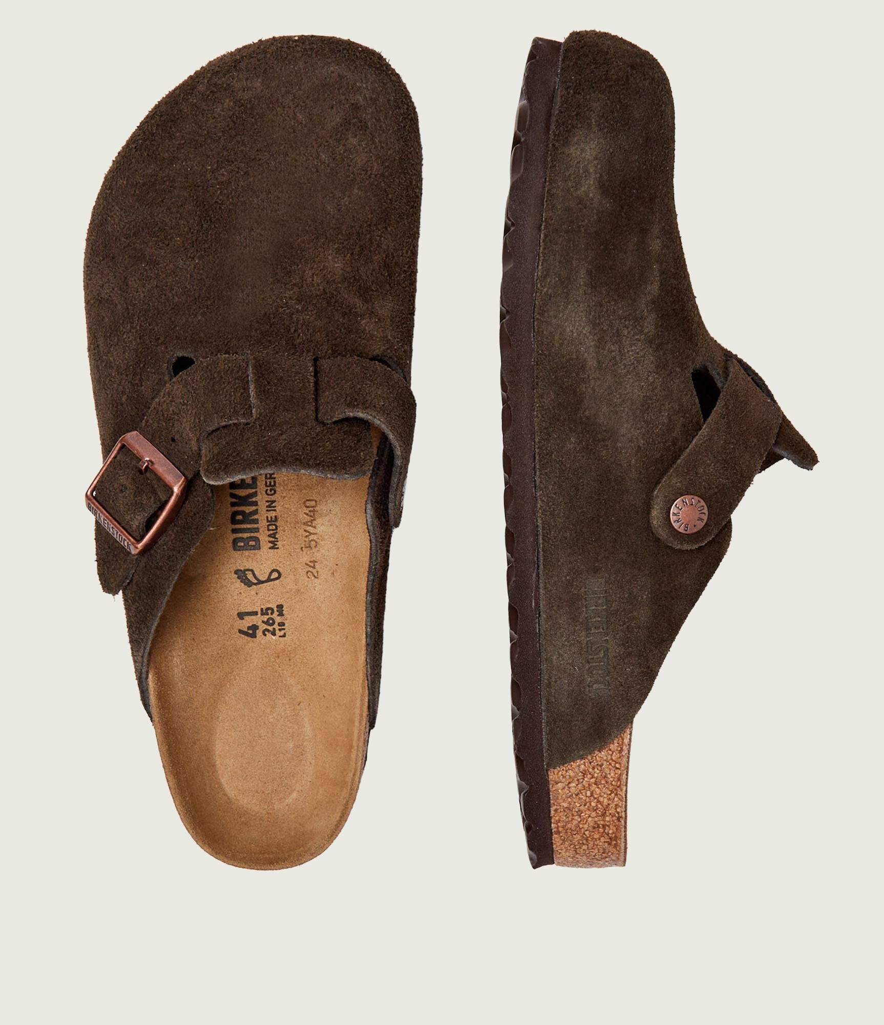Birkenstock Mules (încălțăminte) Boston | piele întoarsă | regular fit
