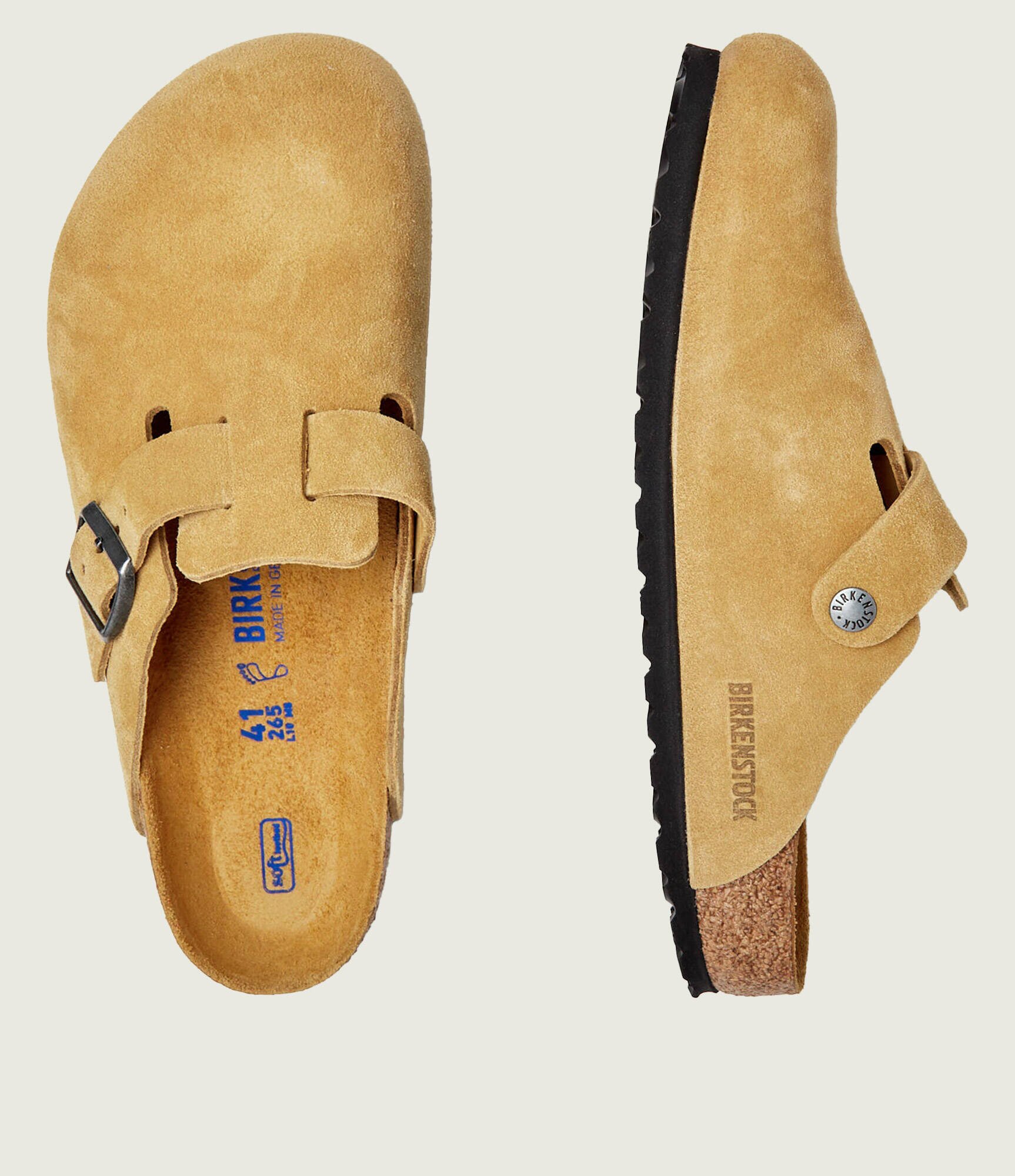 Birkenstock Mules (încălțăminte) Boston | piele întoarsă | regular fit