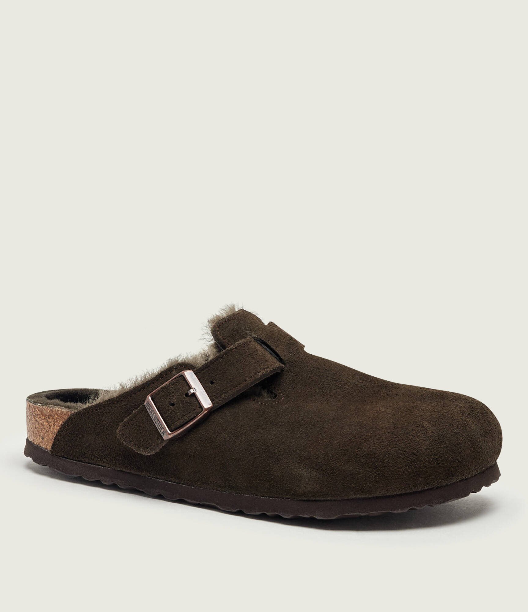 Birkenstock Mules (încălțăminte) Boston VL | piele întoarsă | shearling | regular fit