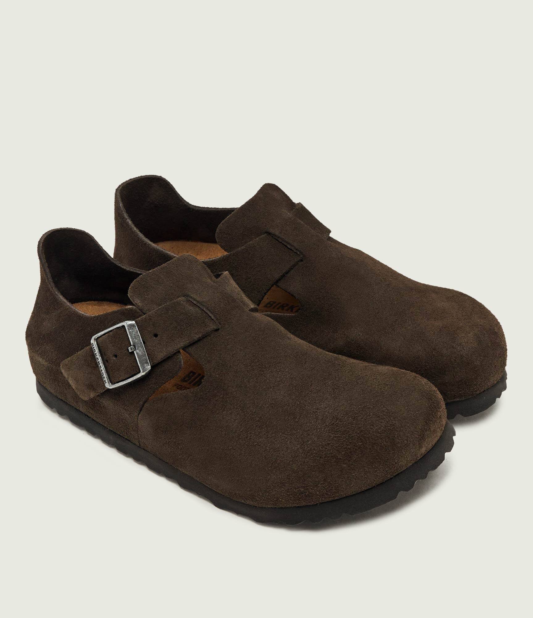 Birkenstock Pantofi London BS | piele întoarsă | narrow fit
