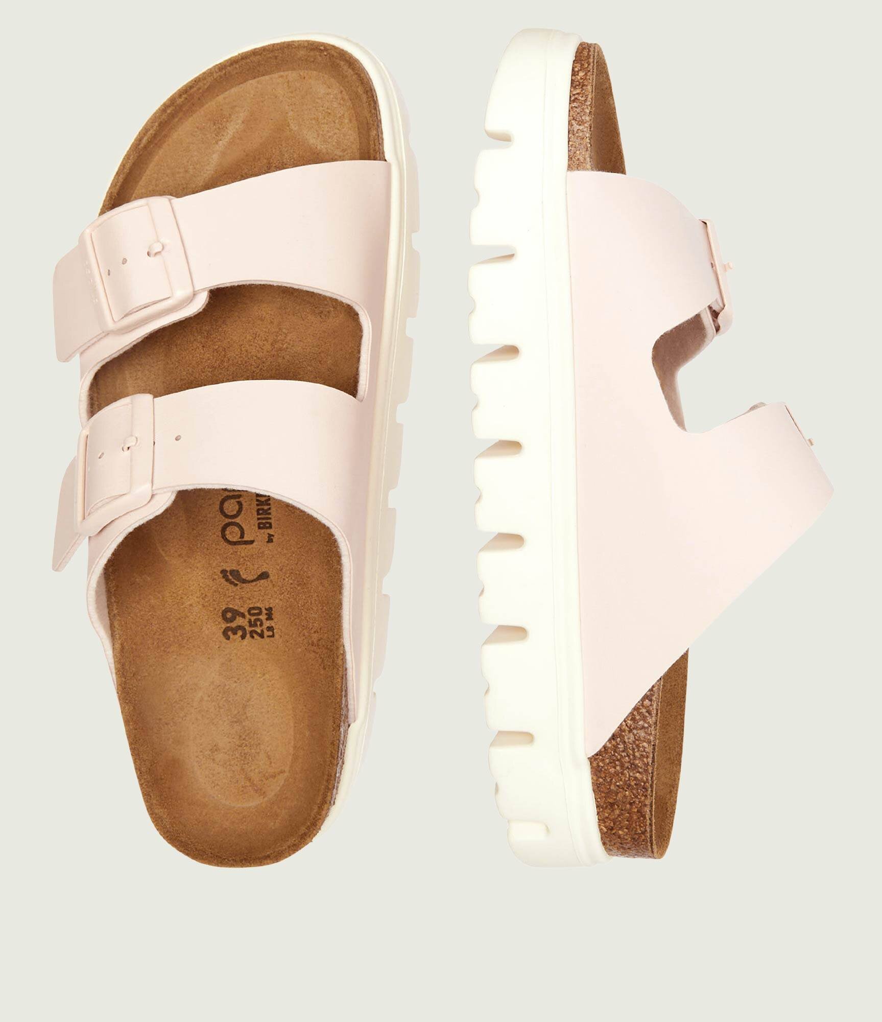Birkenstock Șlapi Arizona Chunky BF | x Papillio | narrow fit cu adaos de piele