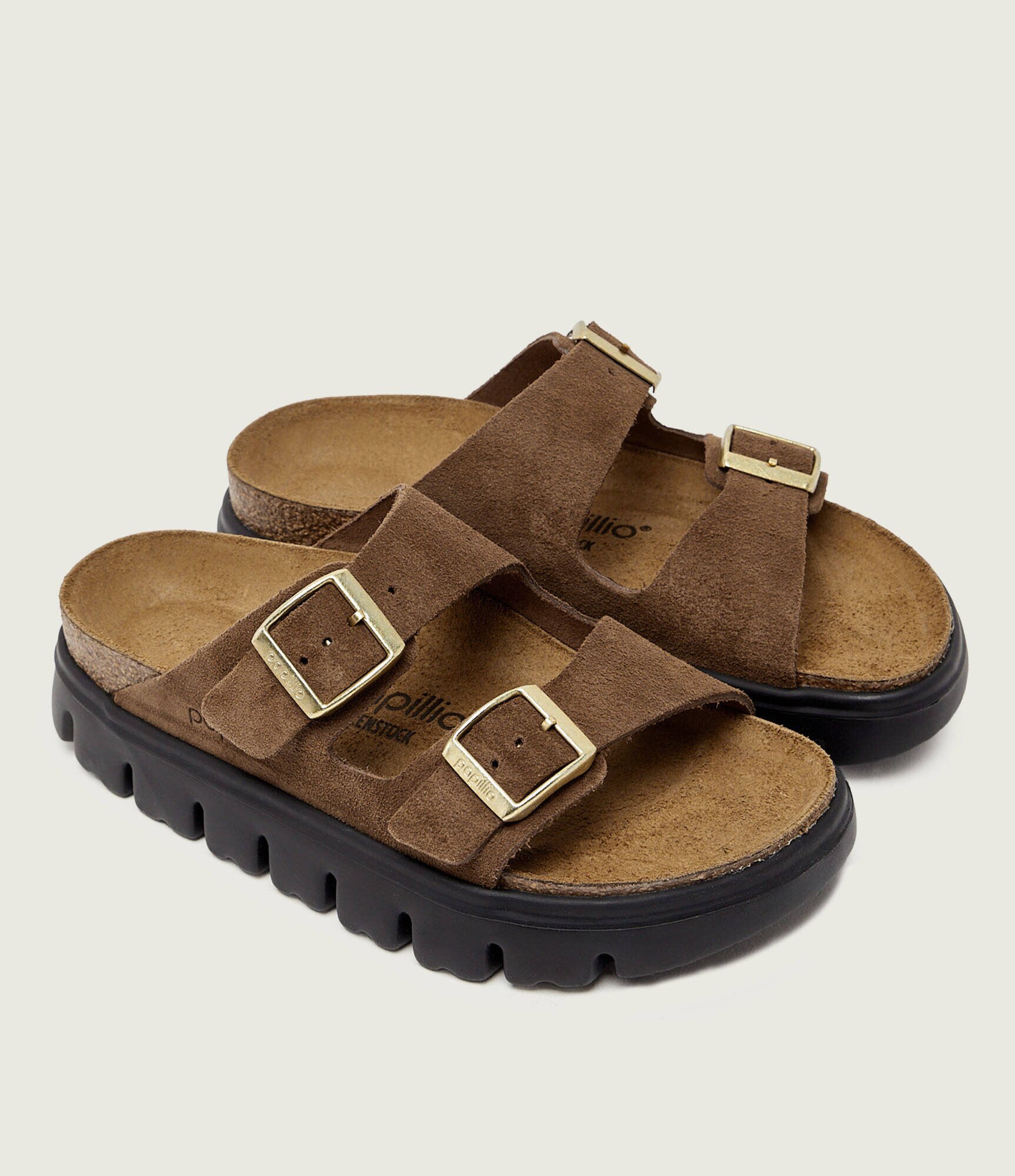 Birkenstock Șlapi Arizona Chunky | x Papillio | narrow fit | piele întoarsă