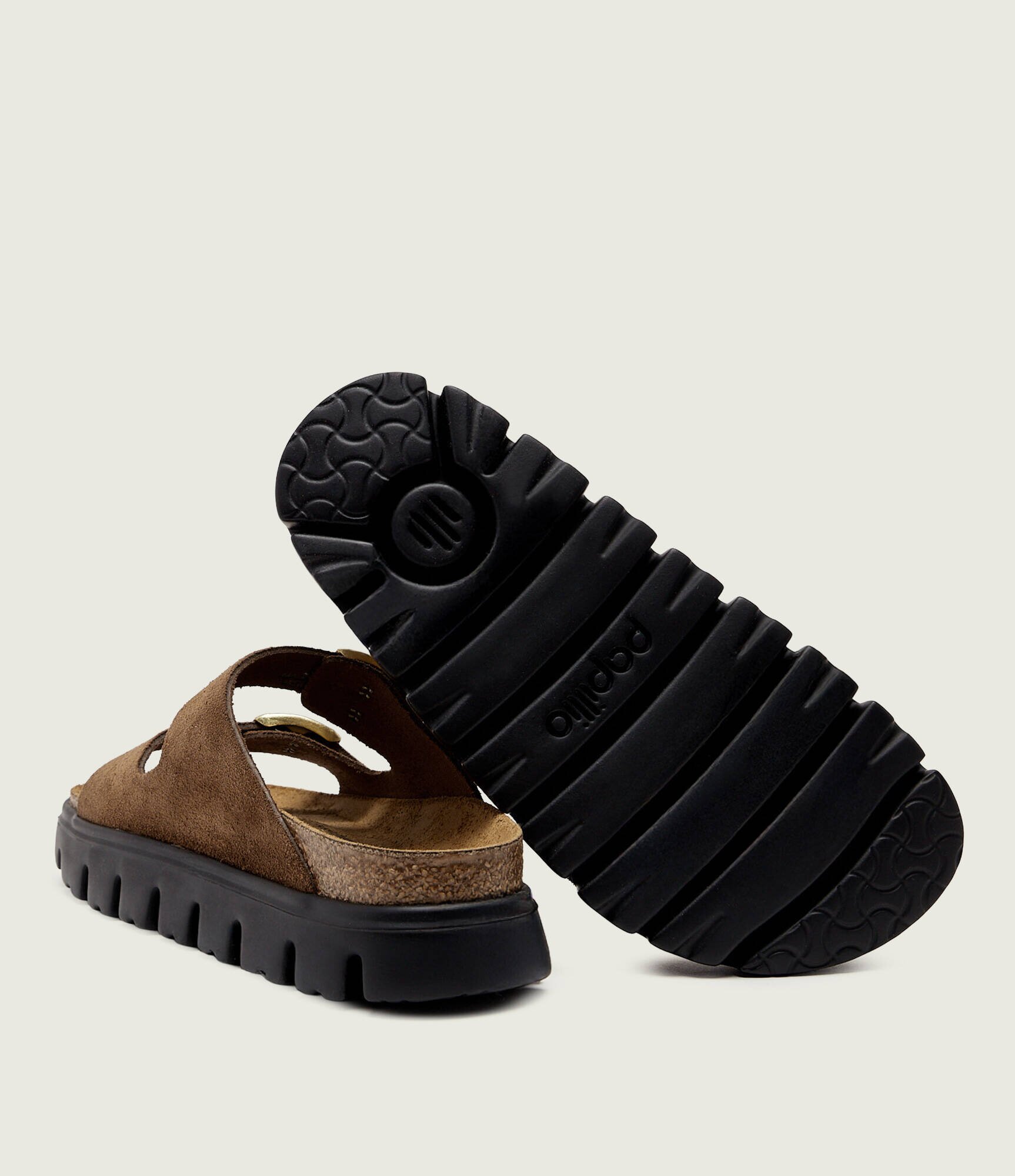 Birkenstock Șlapi Arizona Chunky | x Papillio | narrow fit | piele întoarsă