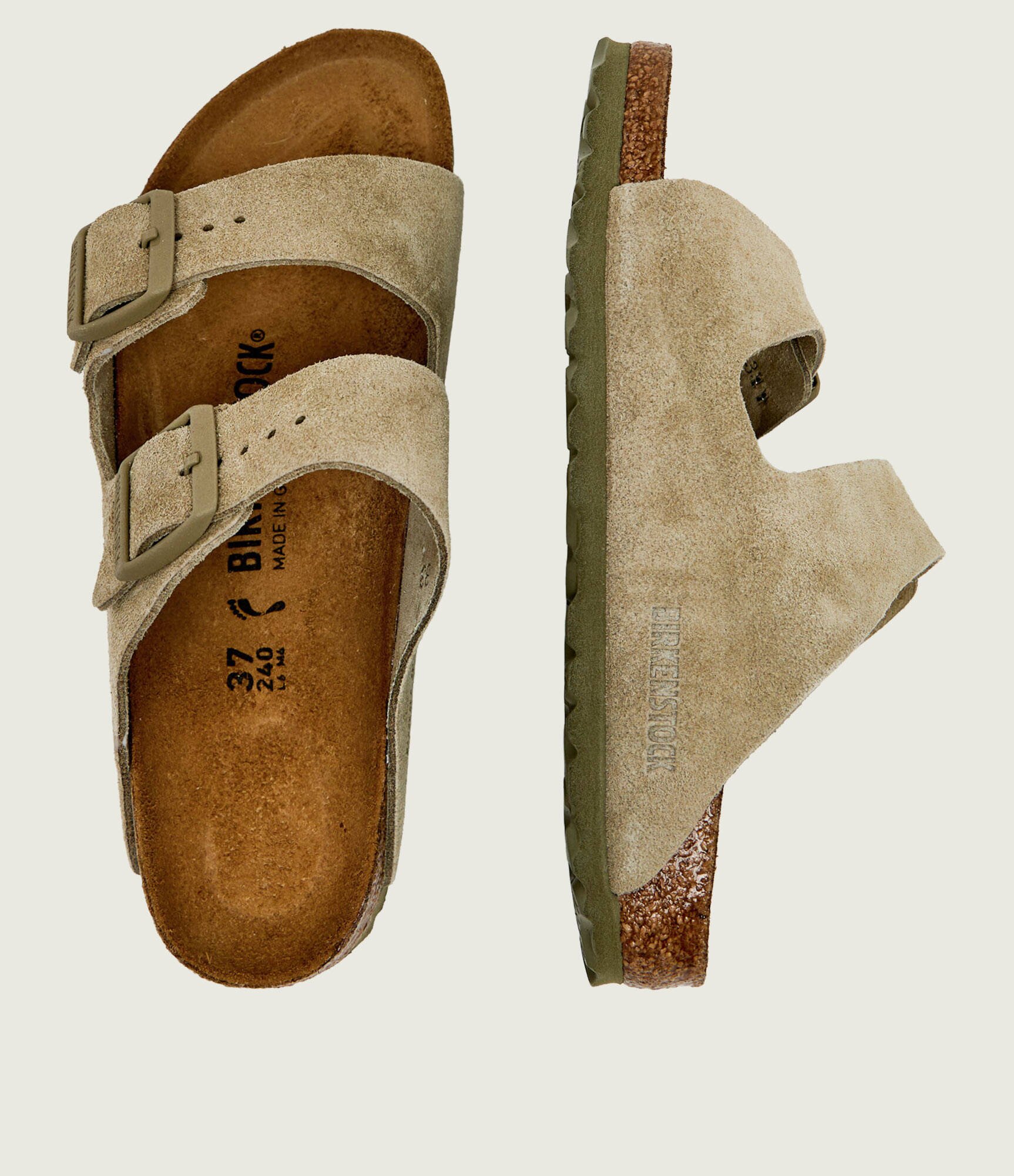 Birkenstock Șlapi Arizona Leve | piele întoarsă | narrow fit