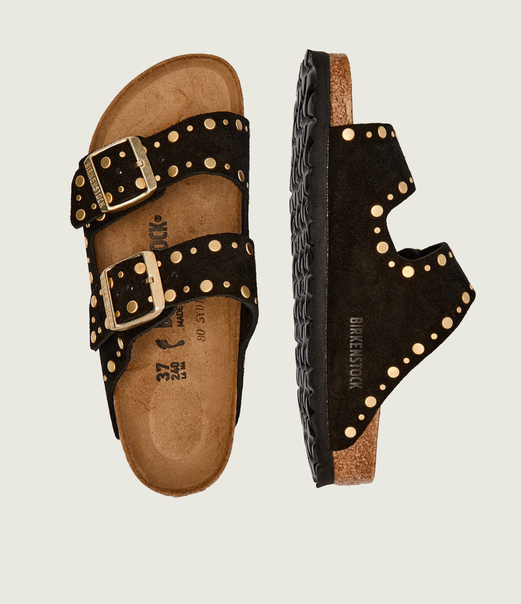 Birkenstock Șlapi Arizona Rivet | narrow fit | piele întoarsă
