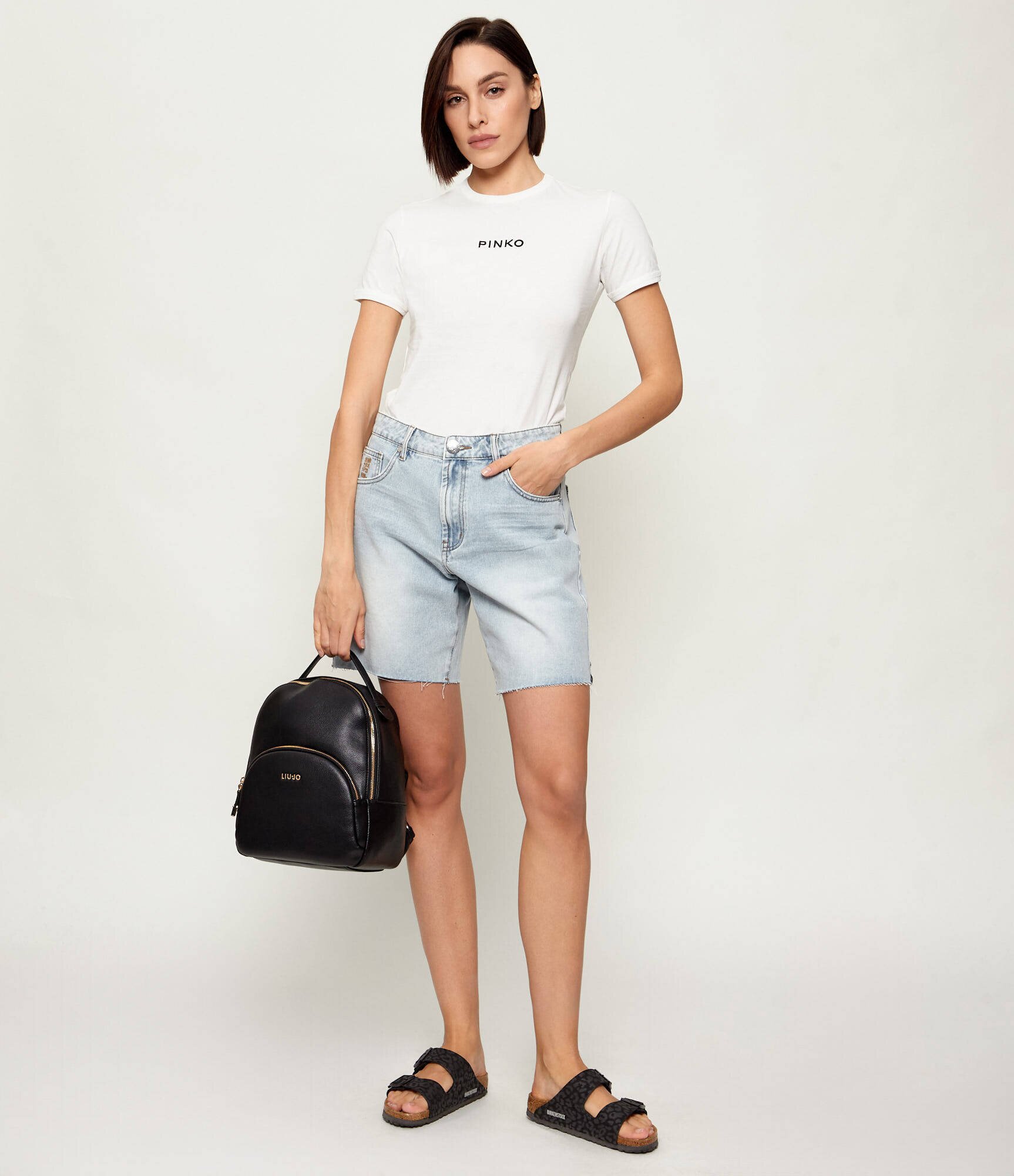 Birkenstock Șlapi Arizona SYN Leo| narrow fit cu adaos de piele